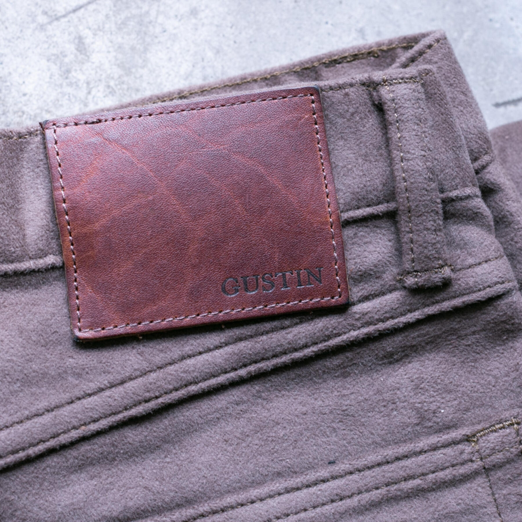 gustin #164 british felt moleskin - ash wood