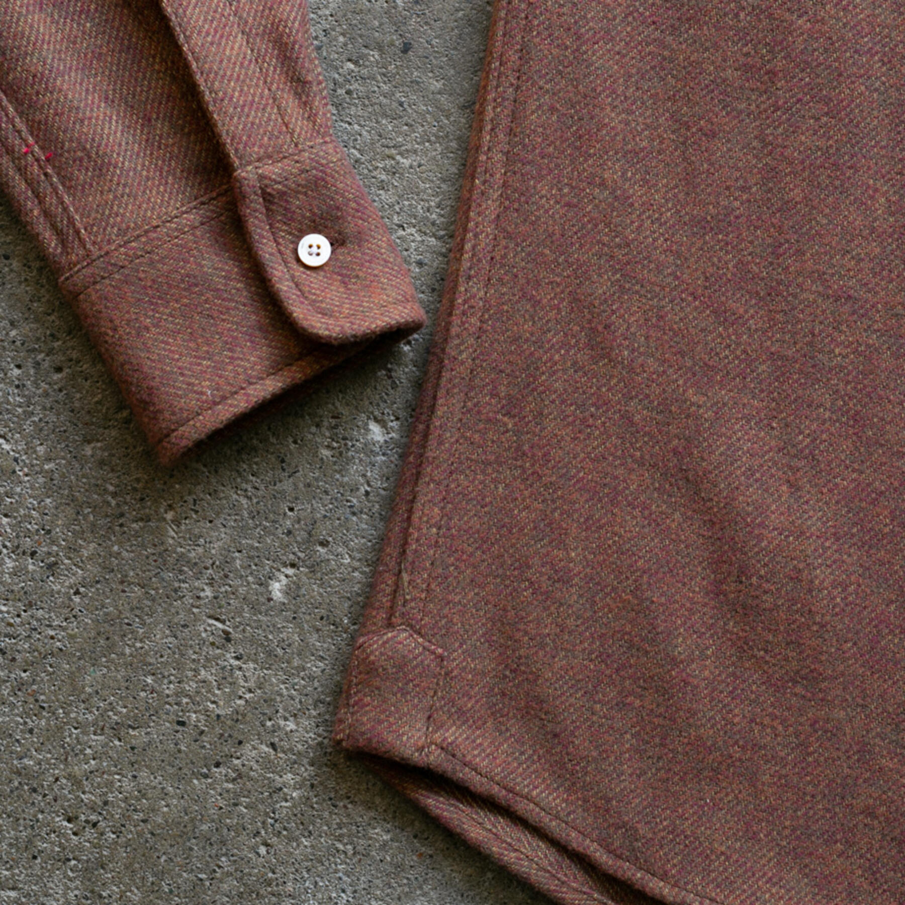 gustin #913 ultrasoft brindle shirt - rust