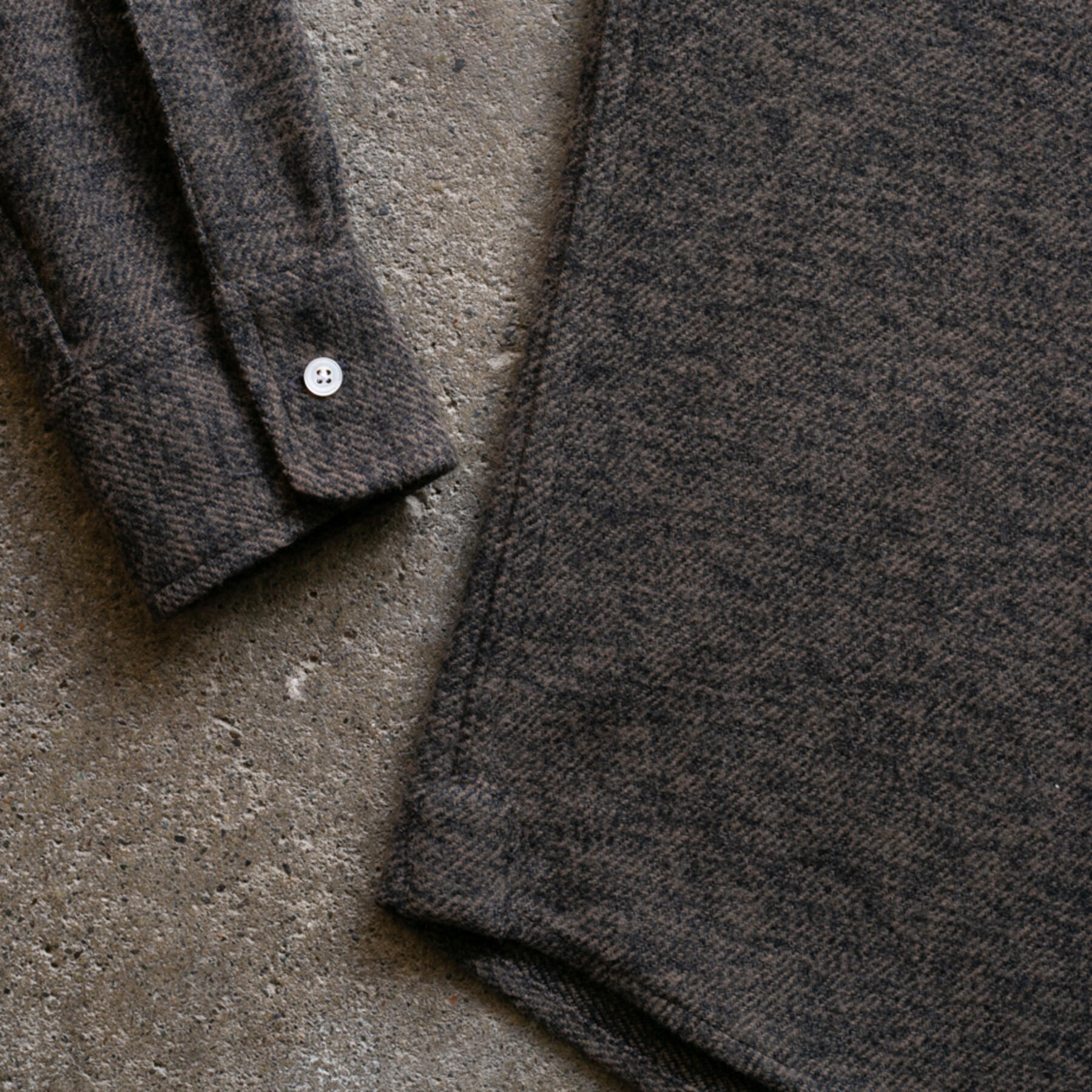 gustin #911 ultrasoft brindle shirt - brownxblack