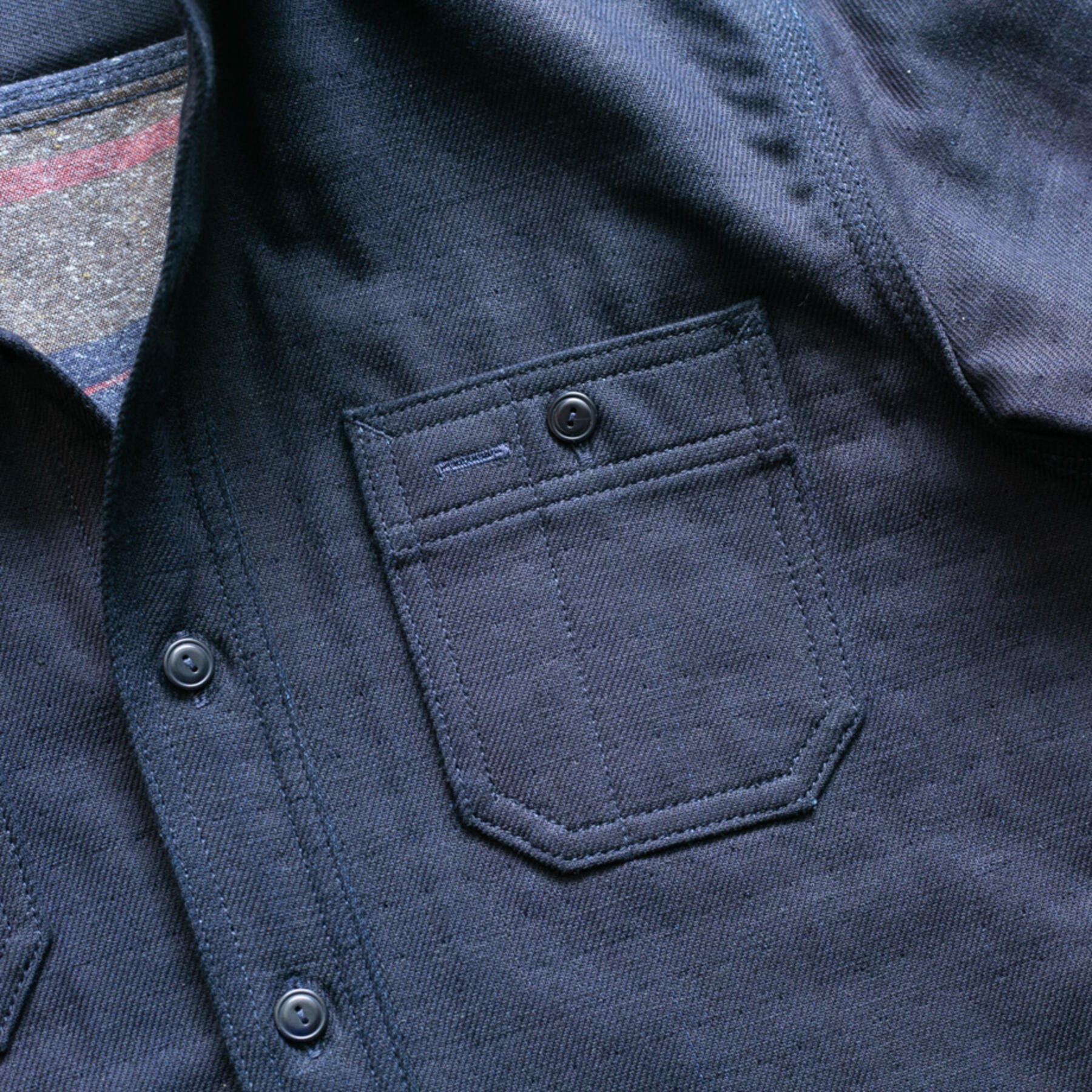 gustin #110 indigoxsaddle blanket workshirt