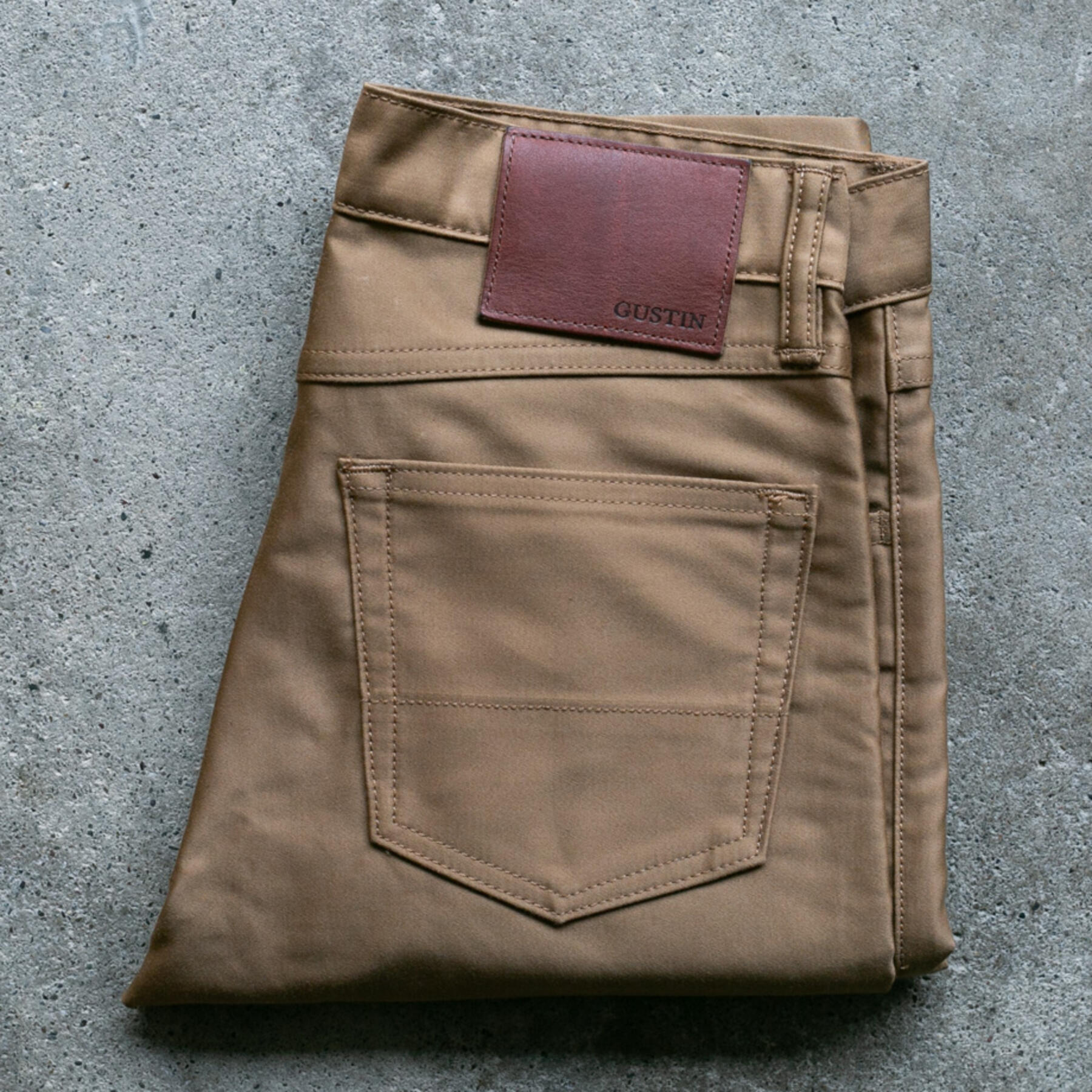 gustin #169 egyptian giza moleskin - gold khaki
