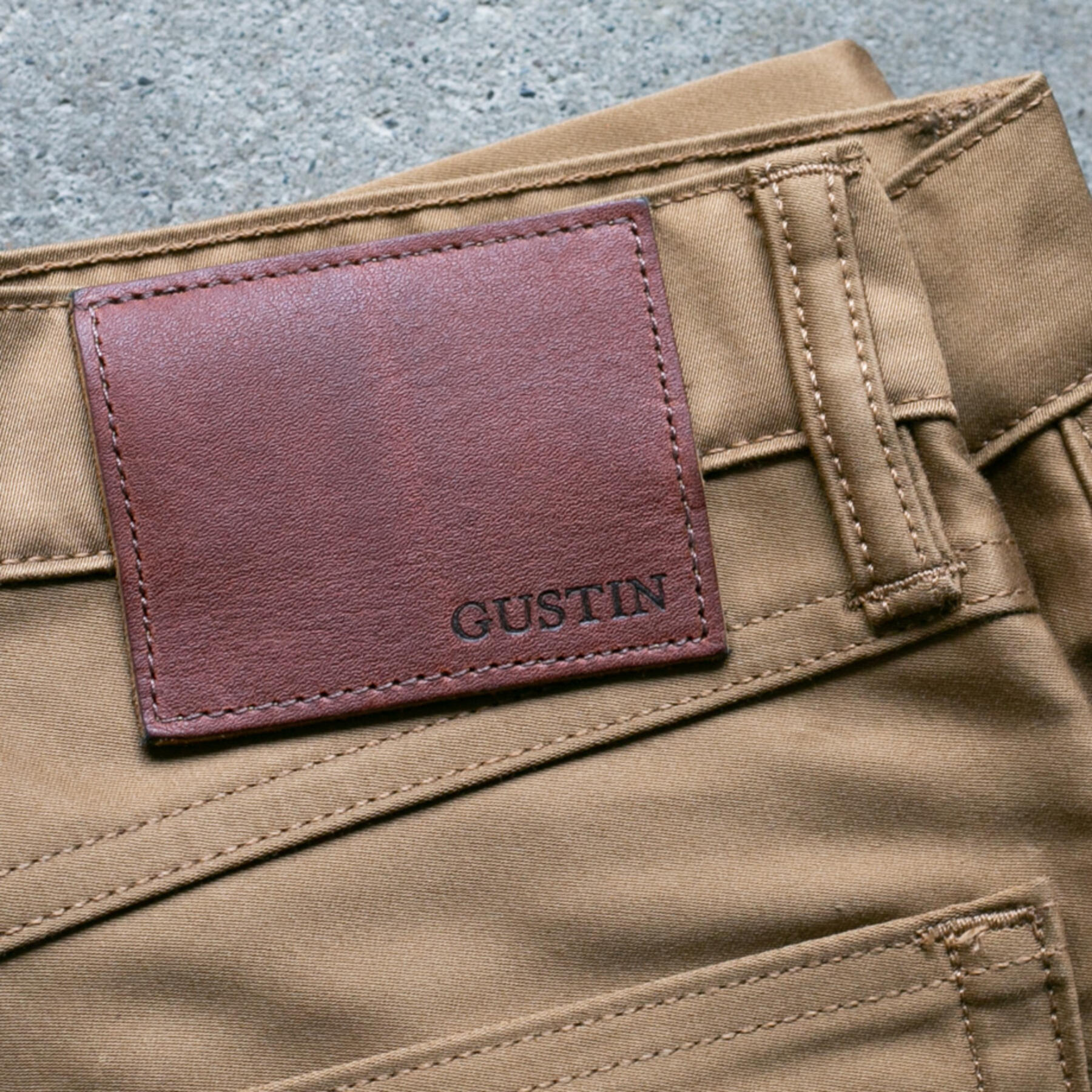 gustin #169 egyptian giza moleskin - gold khaki