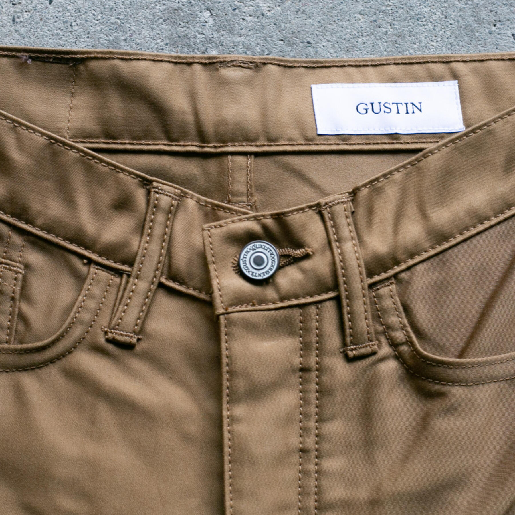 gustin #169 egyptian giza moleskin - gold khaki