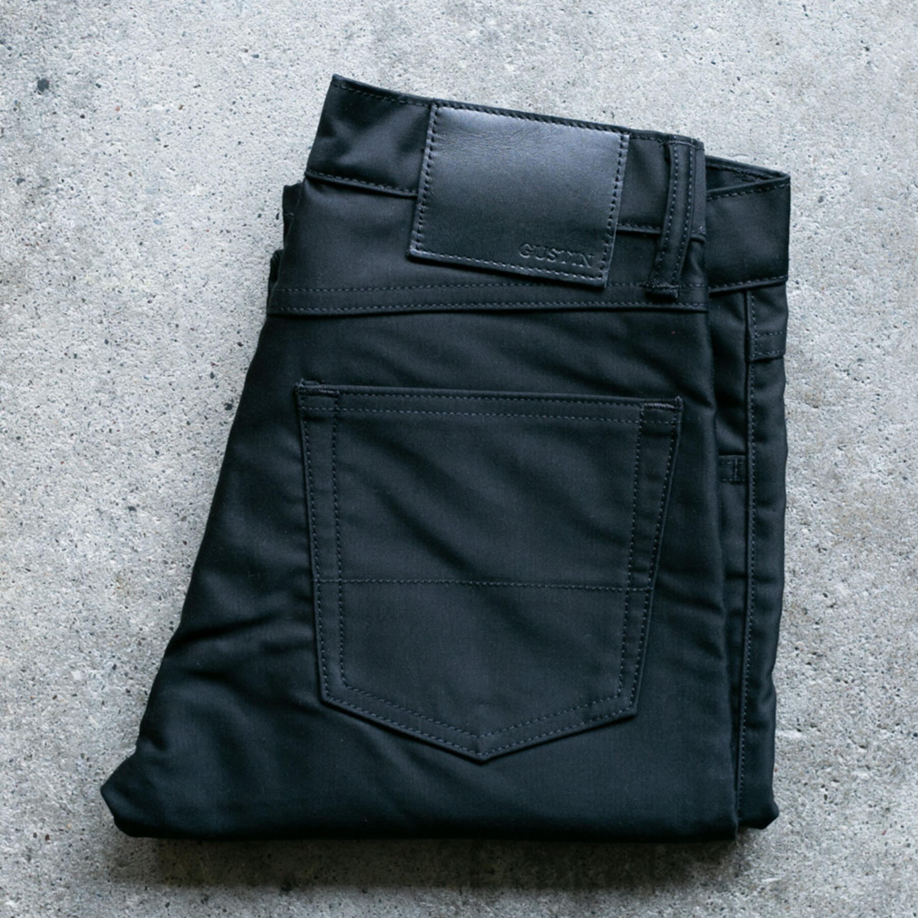 gustin #171 egyptian giza moleskin - jet black