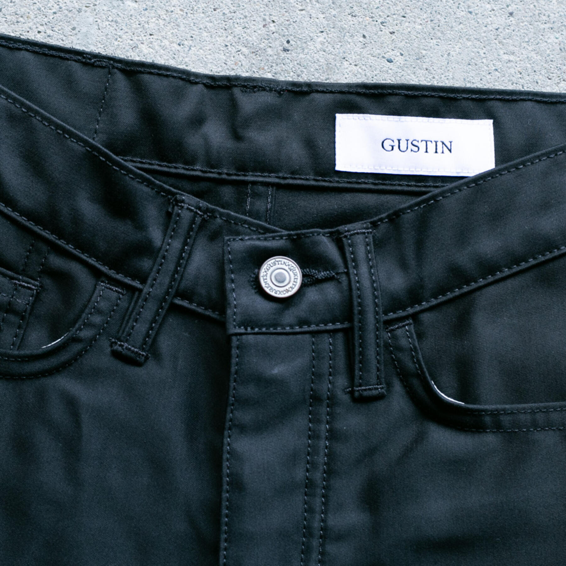 gustin #171 egyptian giza moleskin - jet black