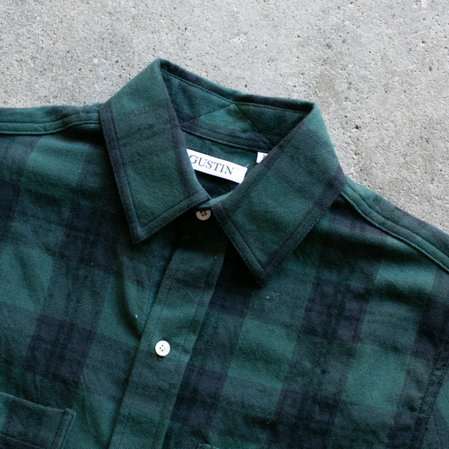 gustin #919 crinkle shirt - hunterxblack