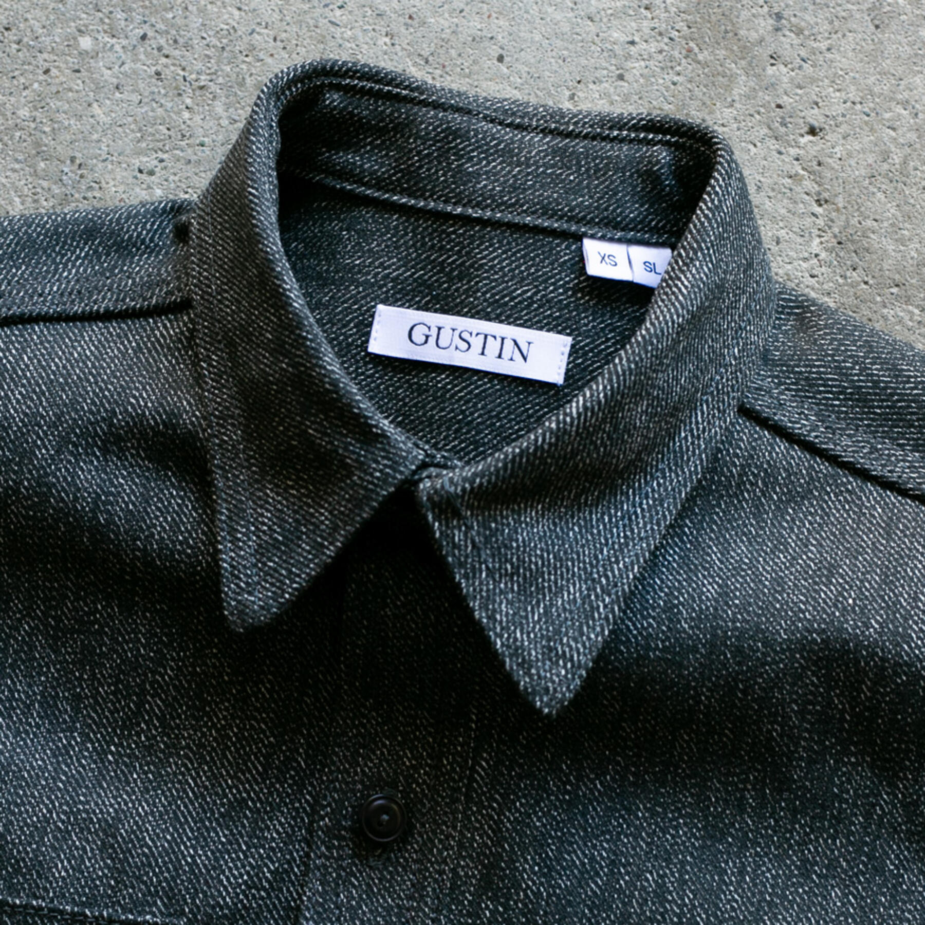gustin #114 black heather workshirt