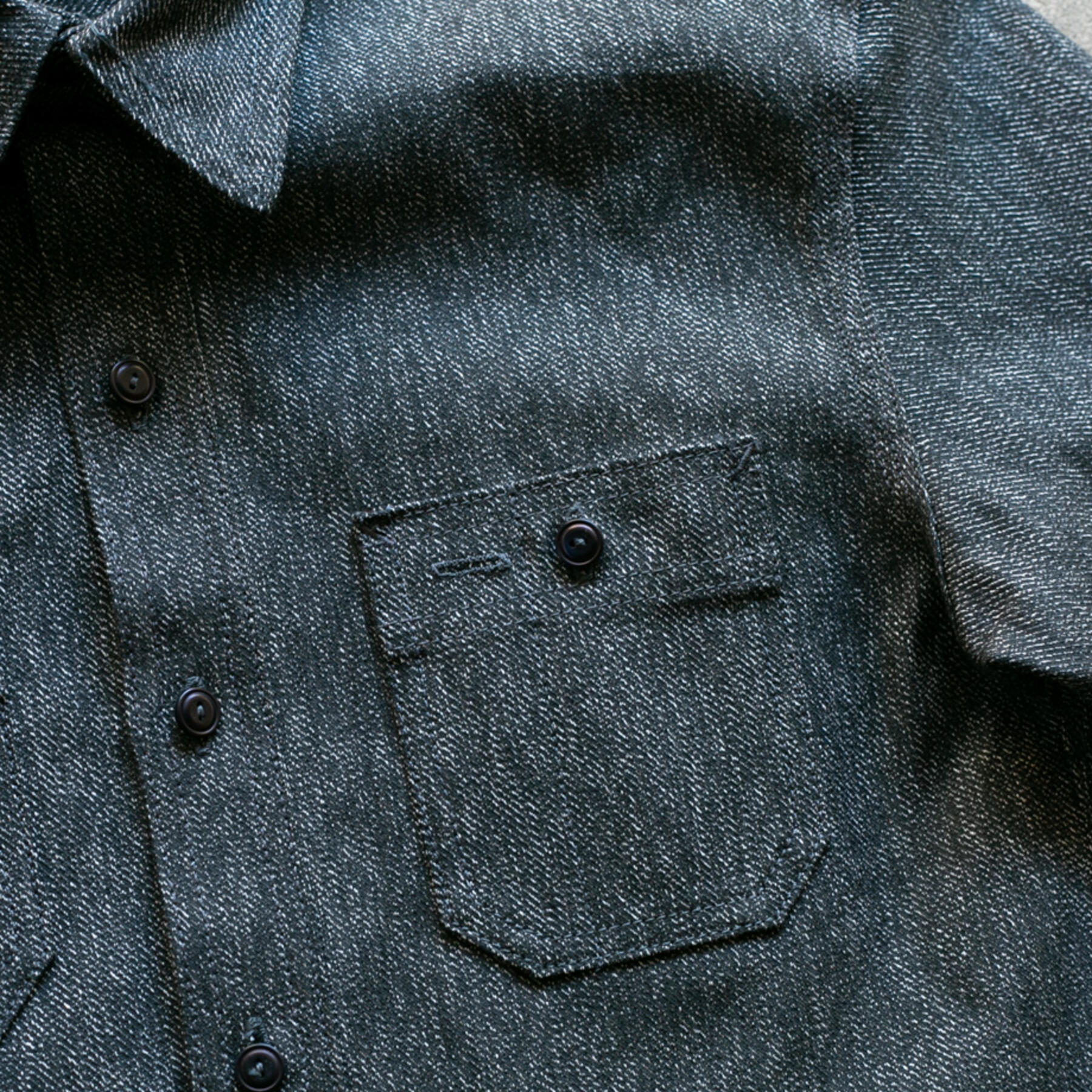 gustin #114 black heather workshirt