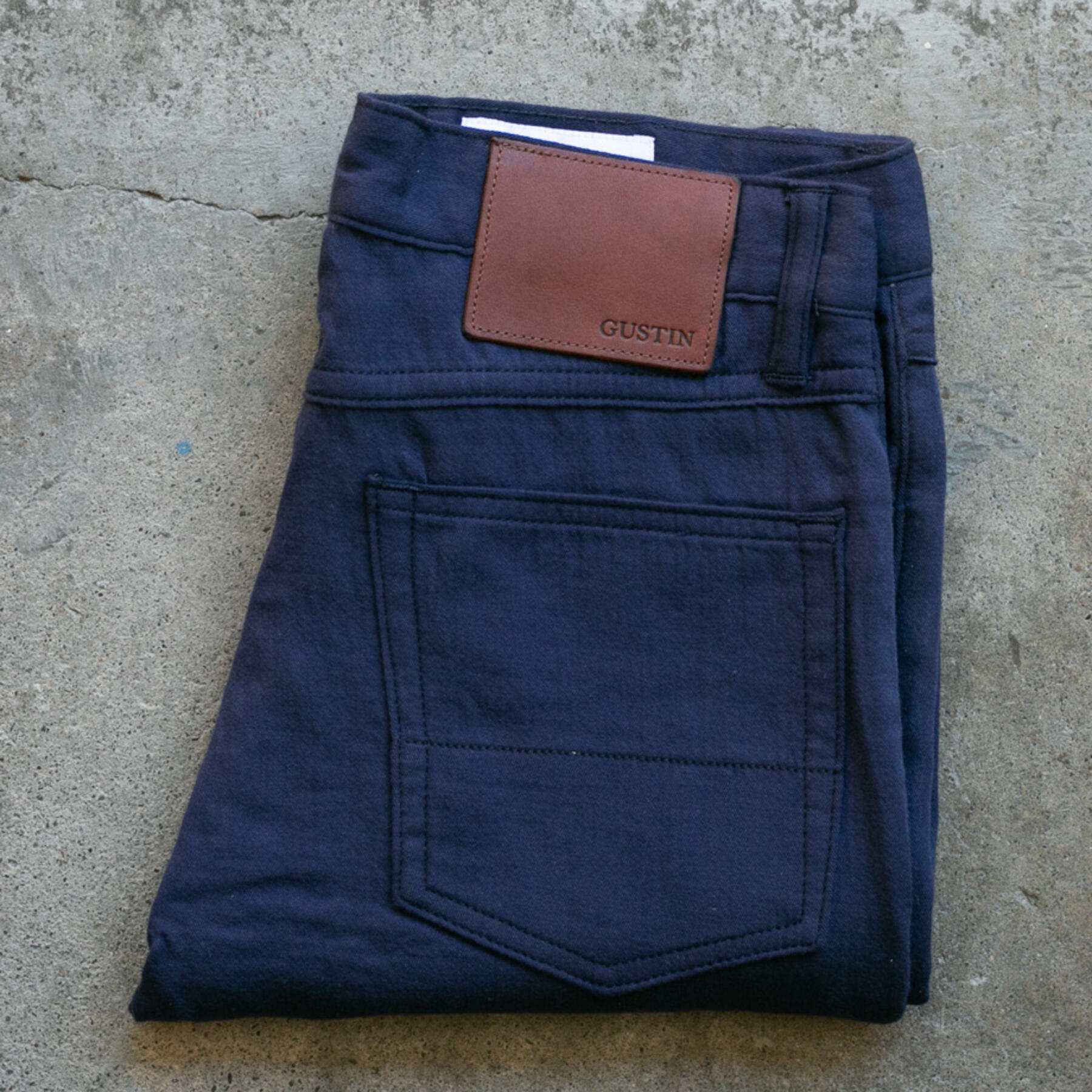 gustin #176 twillxgauze 5 pocket - navy