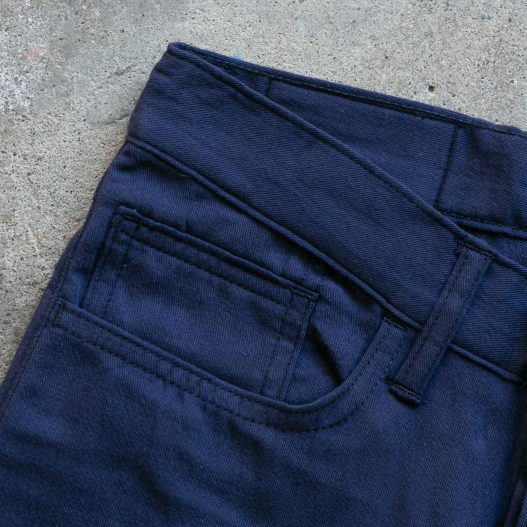 gustin #176 twillxgauze 5 pocket - navy
