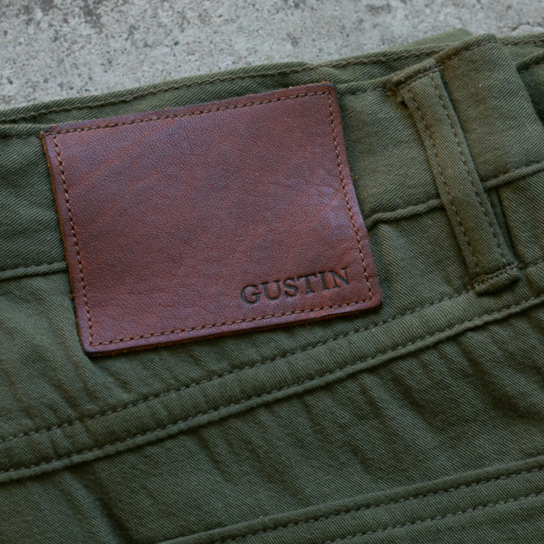 gustin #175 twillxgauze 5 pocket - olive