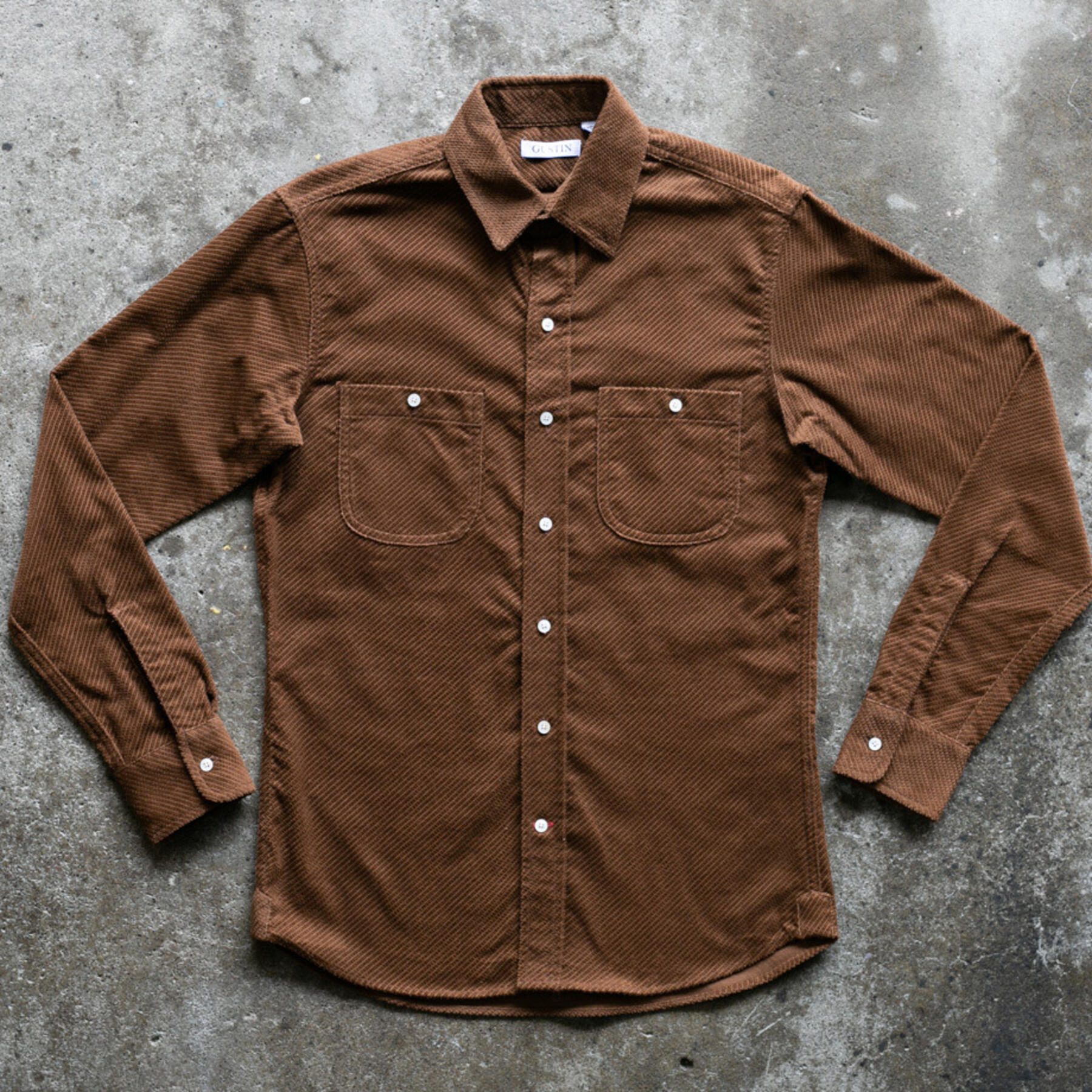 gustin #924 bias corduroy - redwood