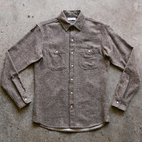 gustin #925 brushed nep twill - coffee