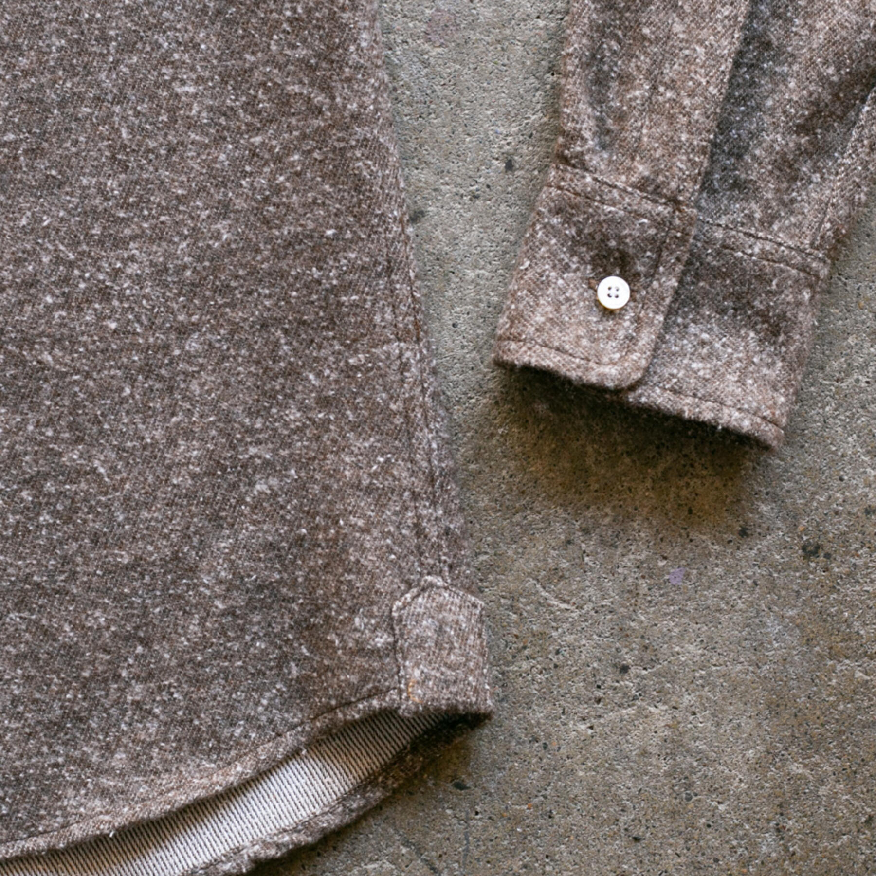 gustin #925 brushed nep twill - coffee
