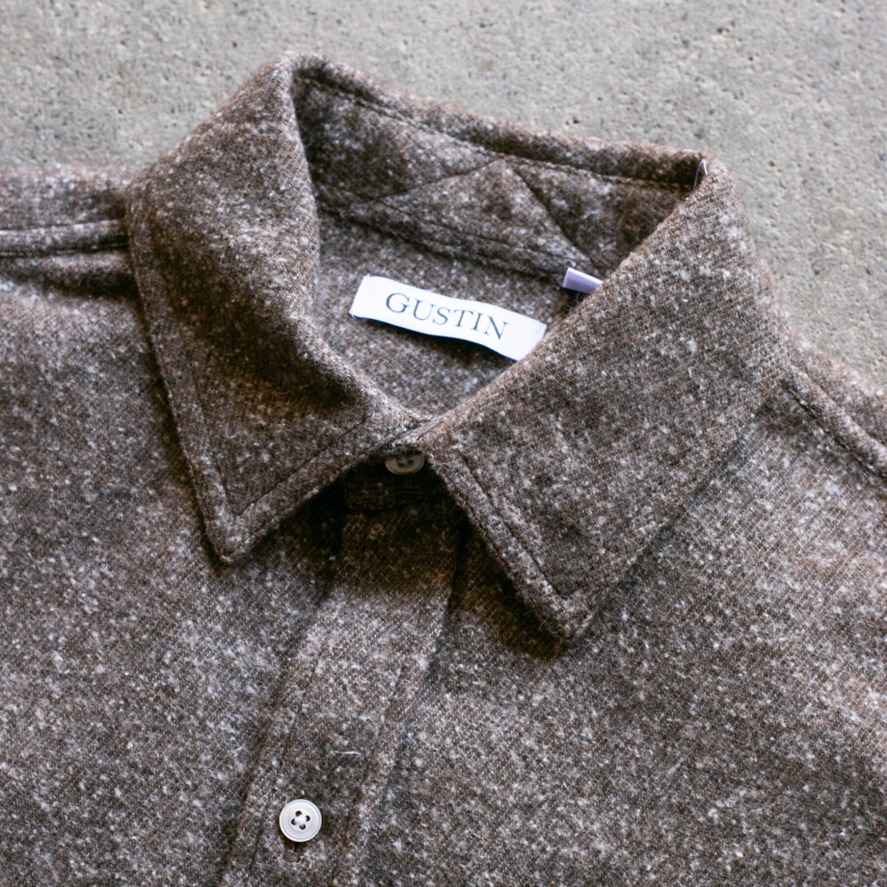 gustin #925 brushed nep twill - coffee