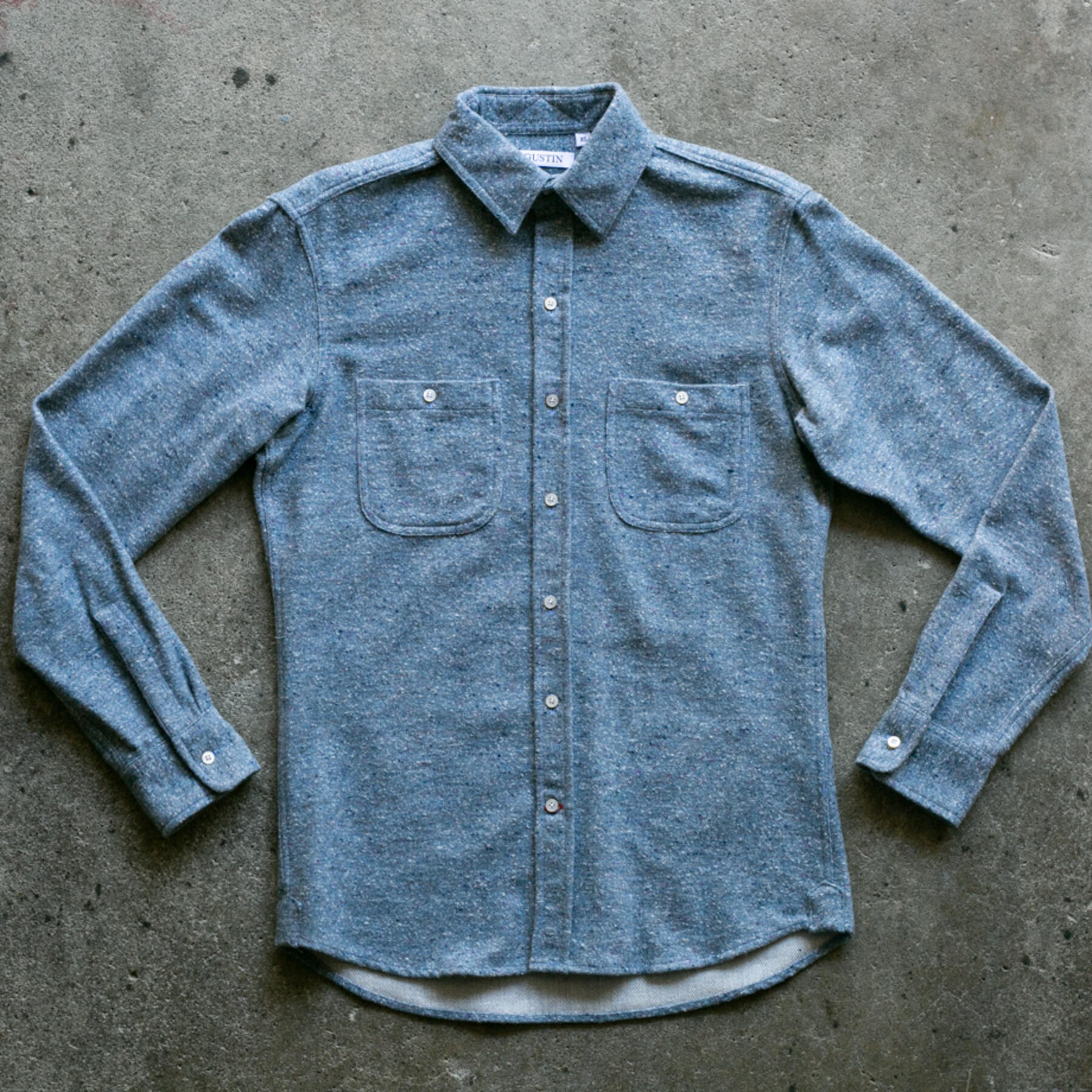 gustin #926 brushed nep twill - sky