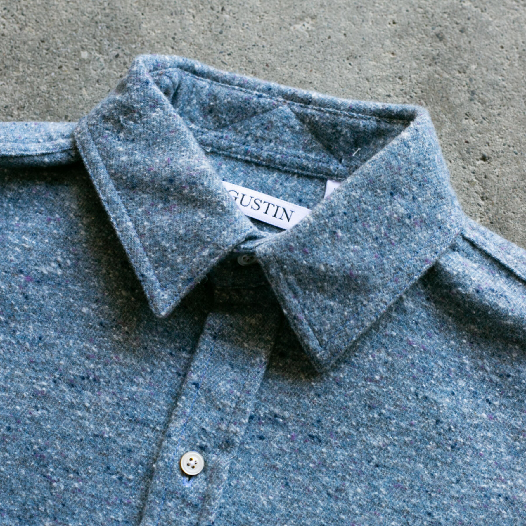 gustin #926 brushed nep twill - sky