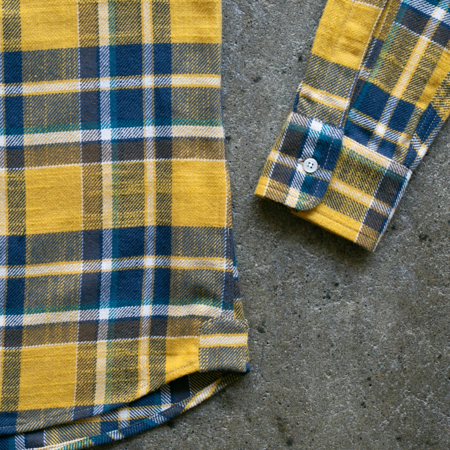 gustin #928 rustic slub plaid - golden state
