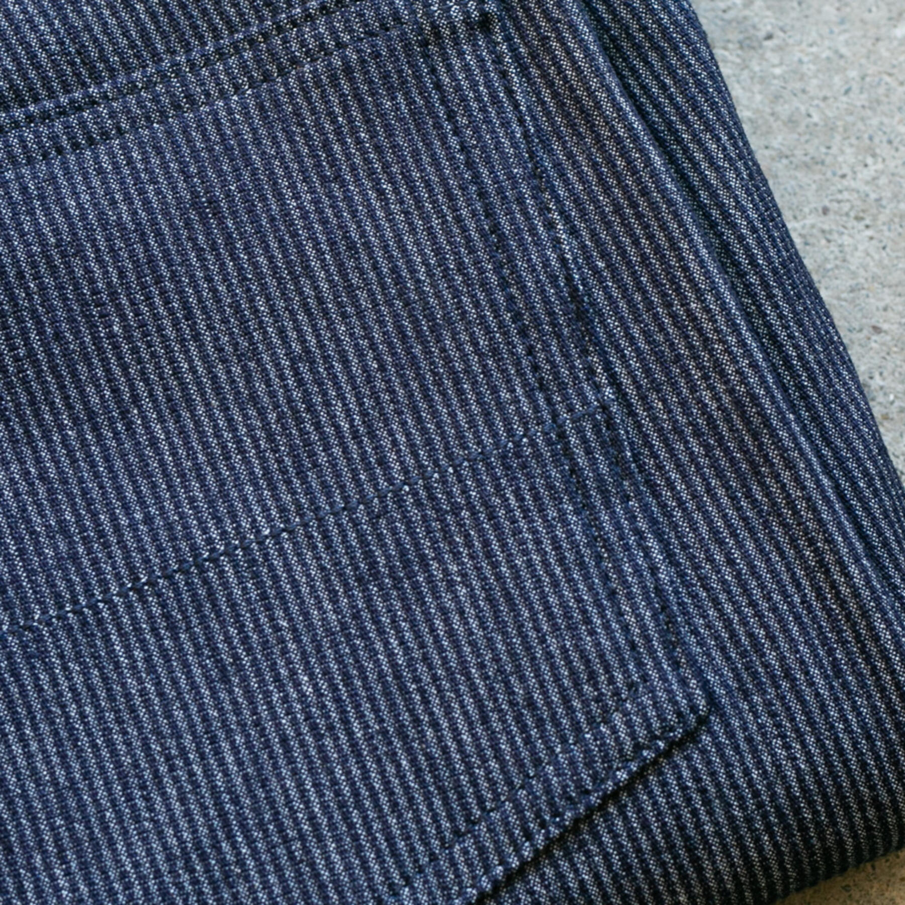 gustin #178 japan bedford 5 pocket - indigoxwhite