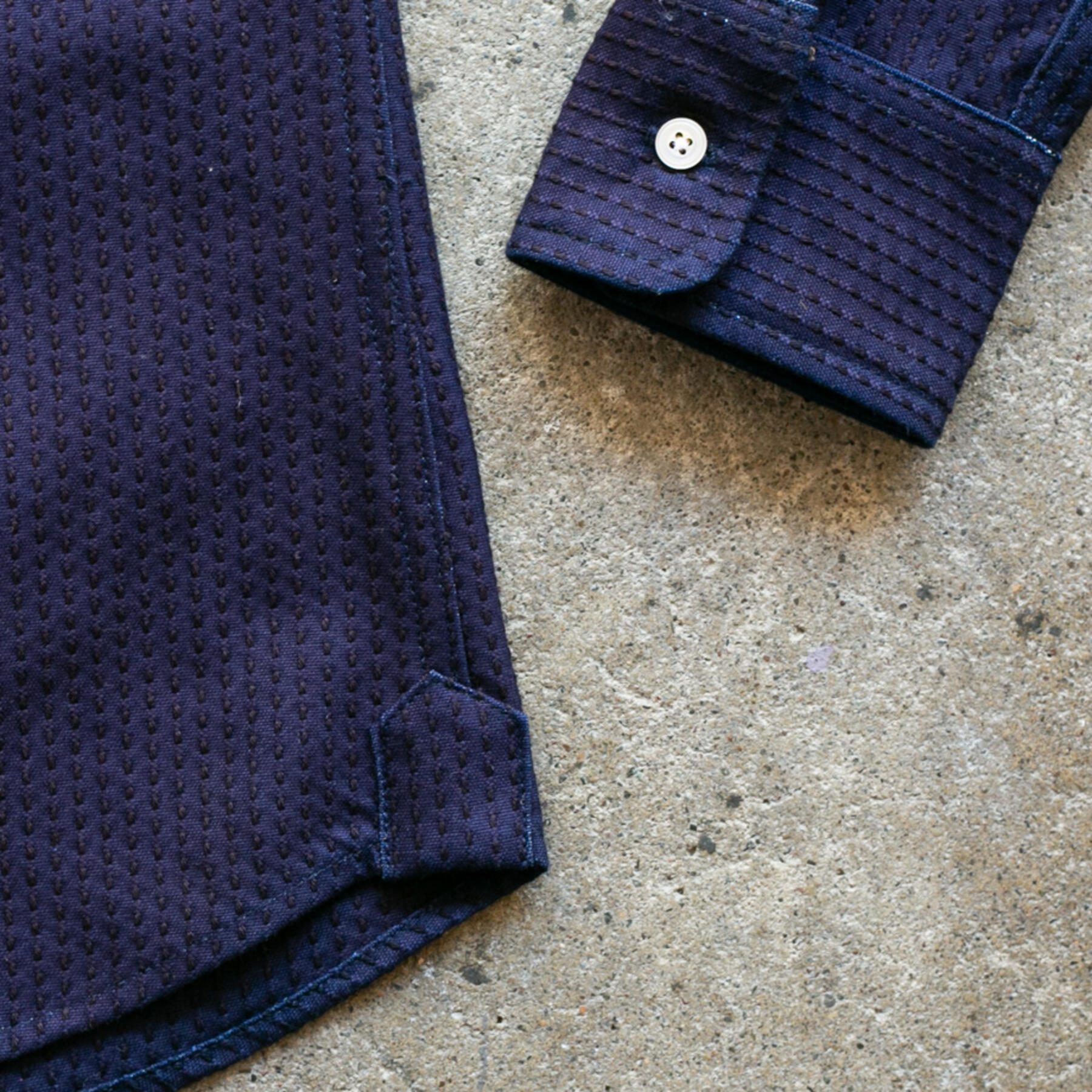 gustin #932 pick stitch indigo sashiko