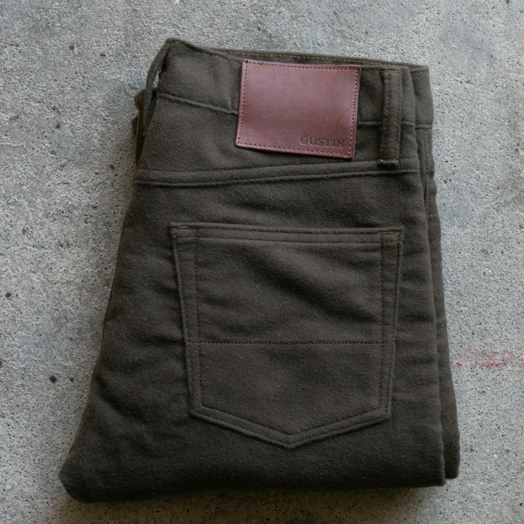 gustin #181 blanket cotton 5 pocket - olive