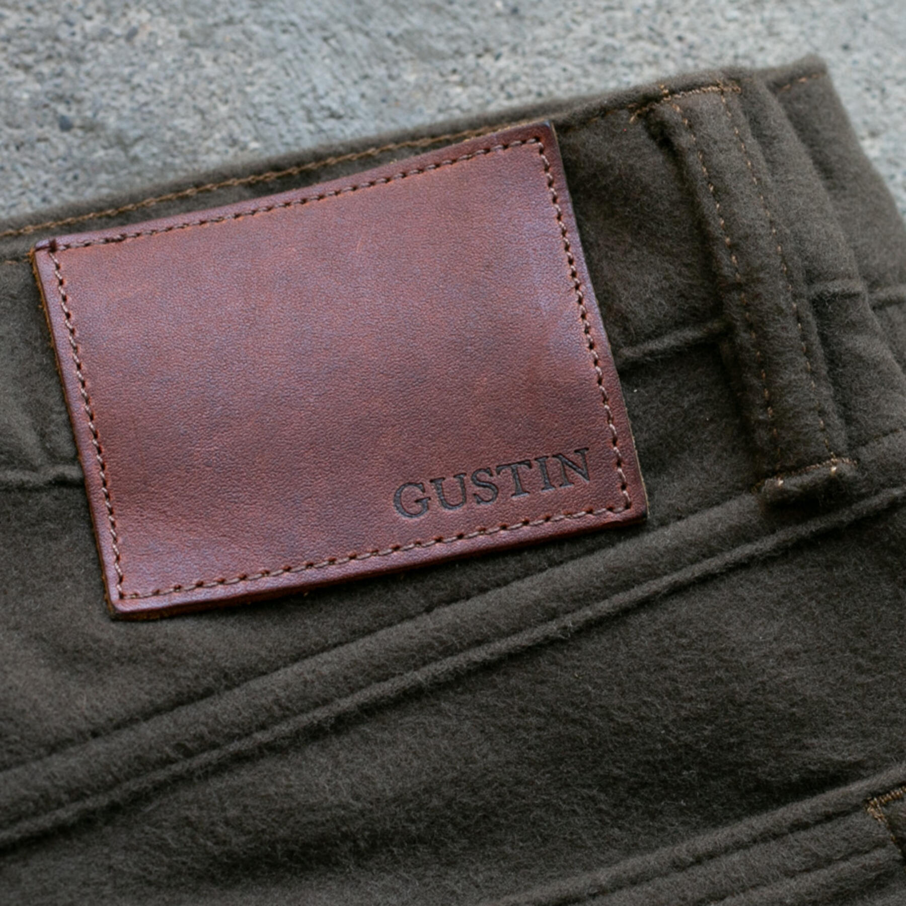 gustin #181 blanket cotton 5 pocket - olive