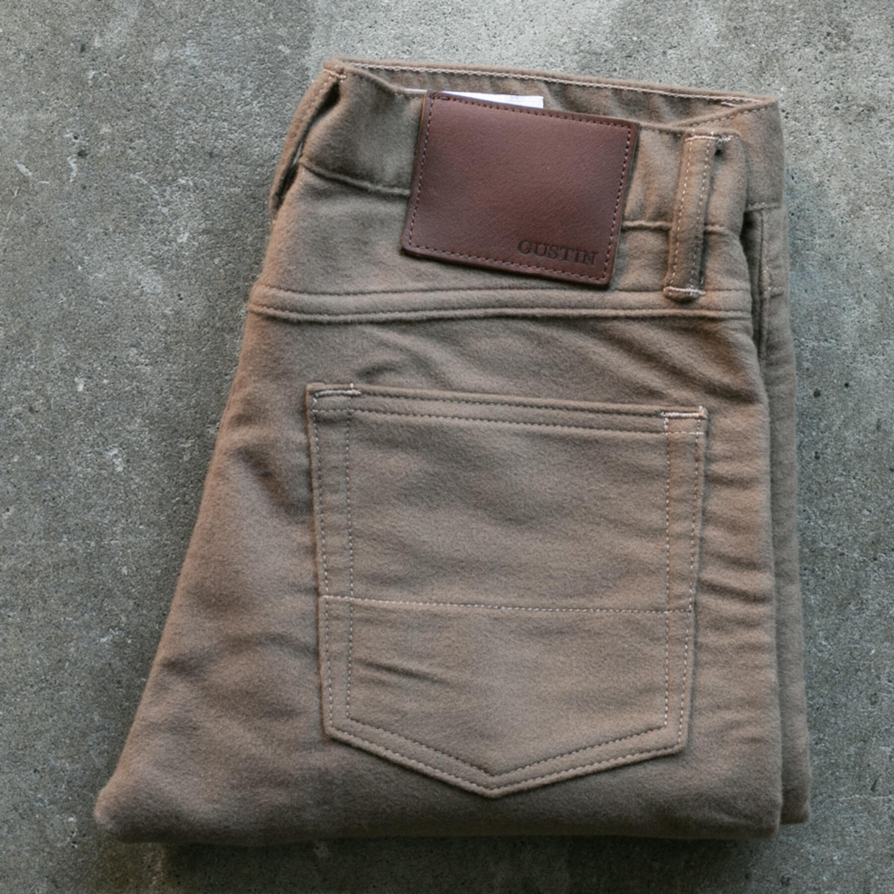 gustin #183 blanket cotton 5 pocket - taupe