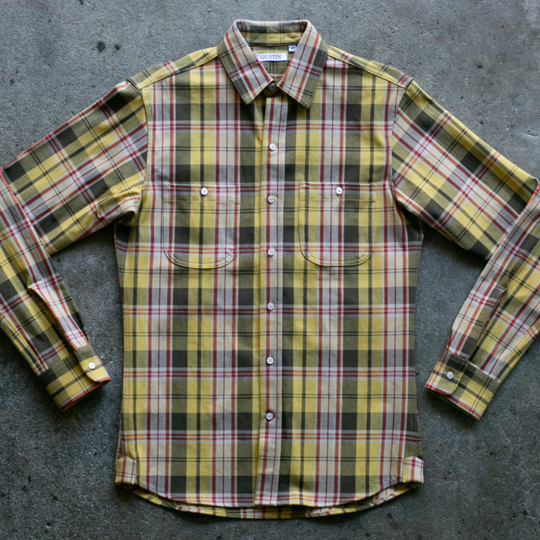 gustin #933 monster plaid - canaryxbrown