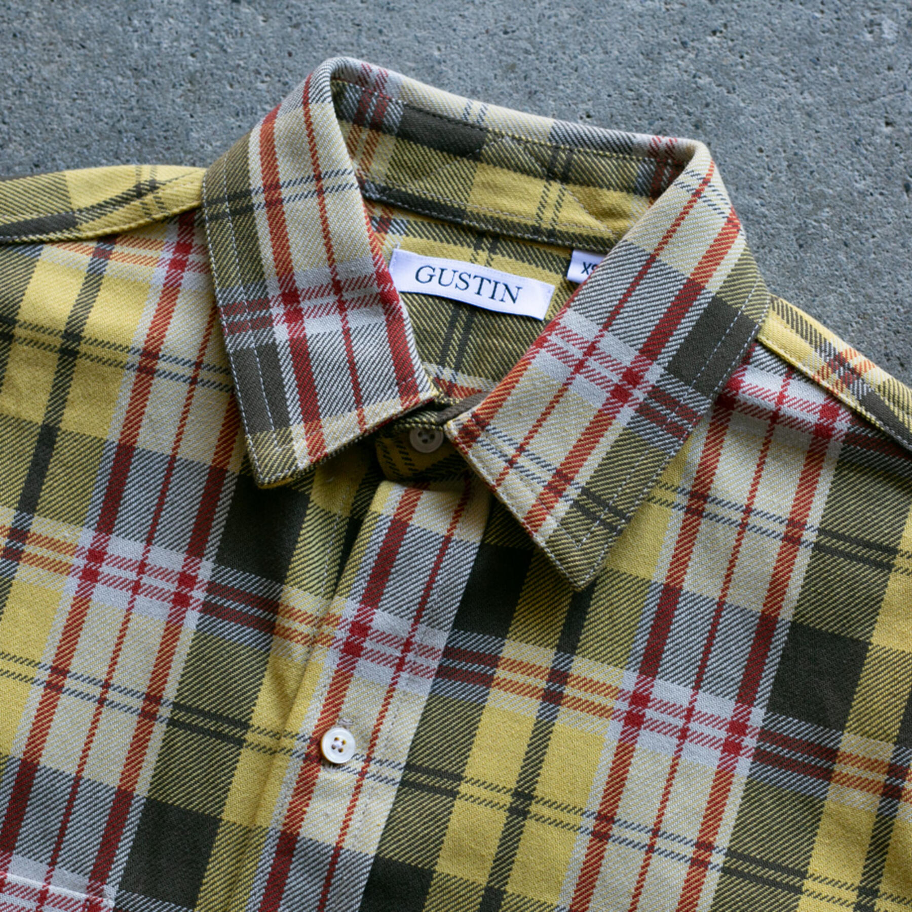gustin #933 monster plaid - canaryxbrown