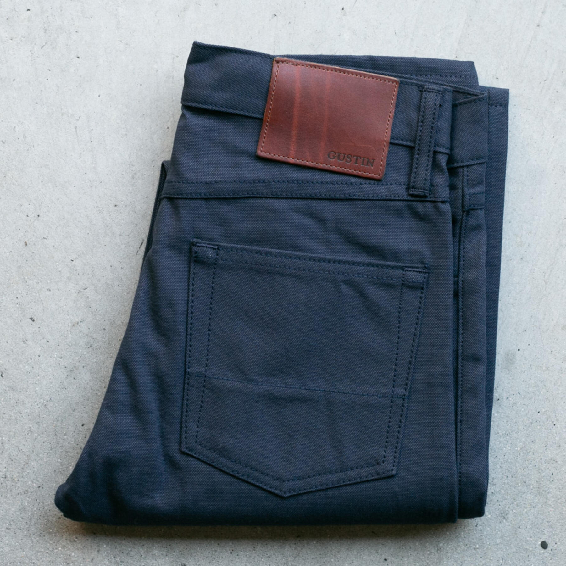 gustin #186 monster oxford 5 pocket - navy