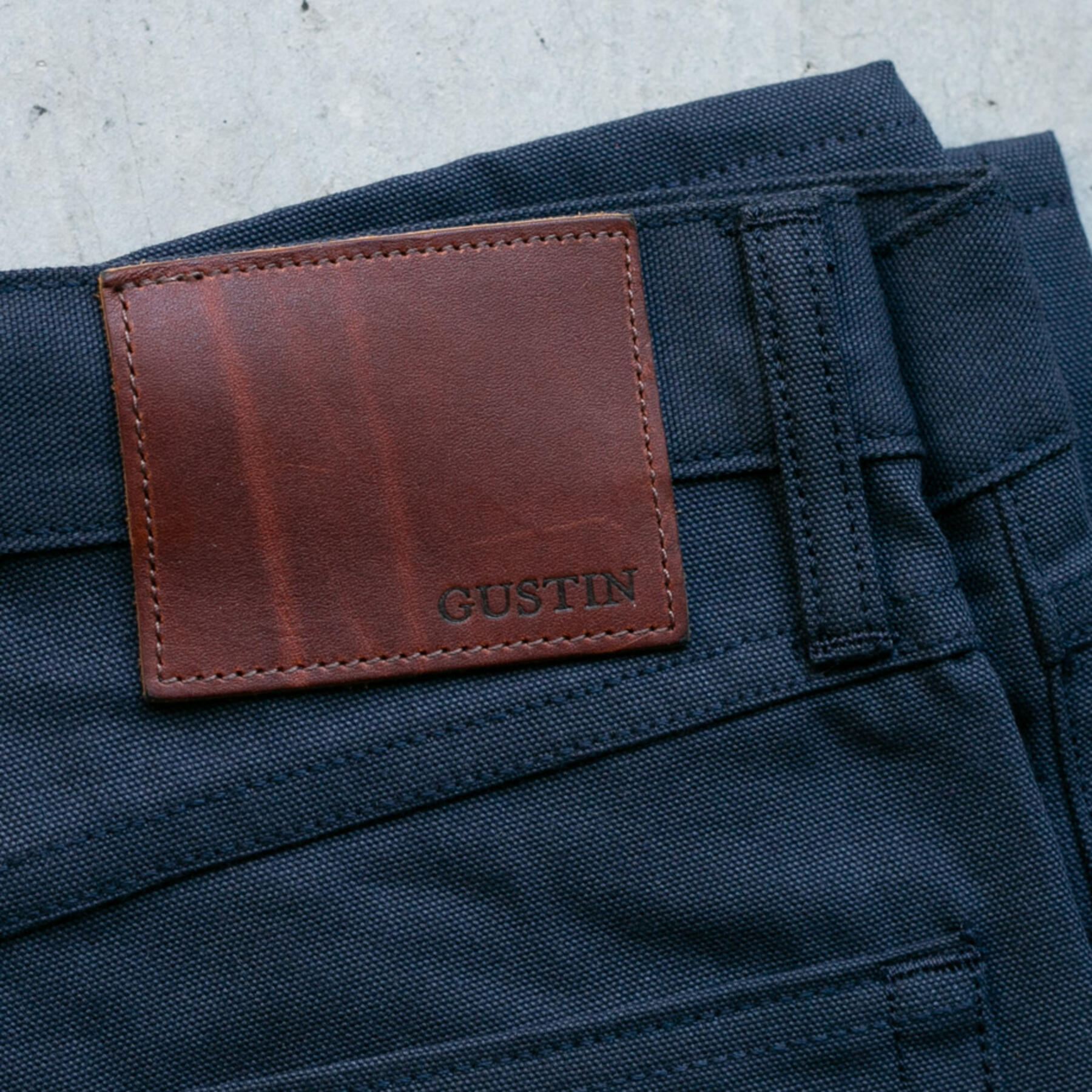gustin #186 monster oxford 5 pocket - navy