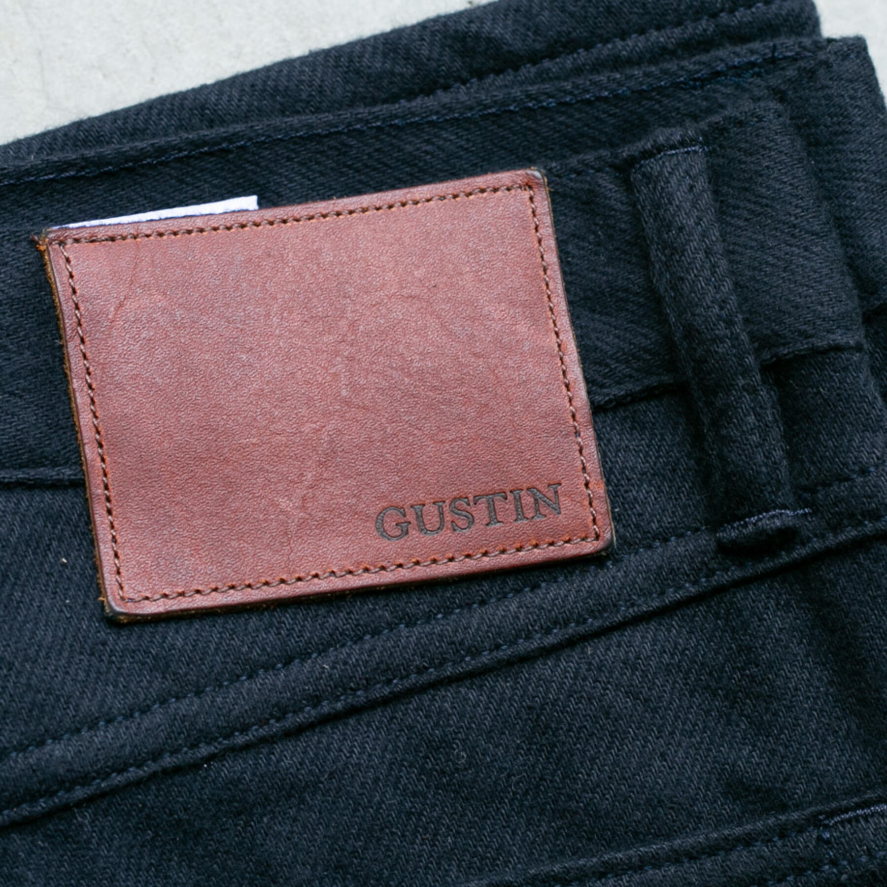 gustin #189 organic double brushed 5 pocket - midnight