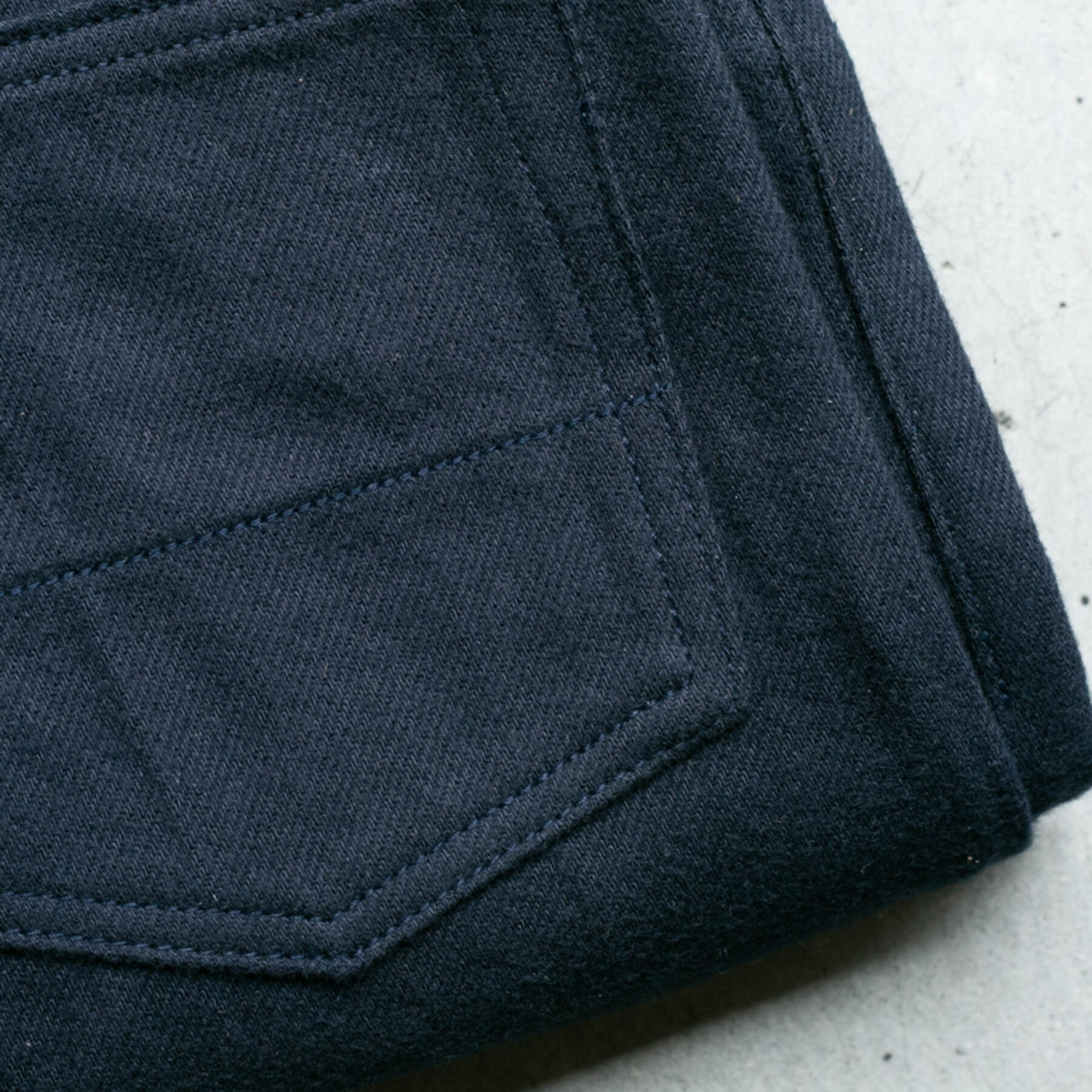 gustin #189 organic double brushed 5 pocket - midnight