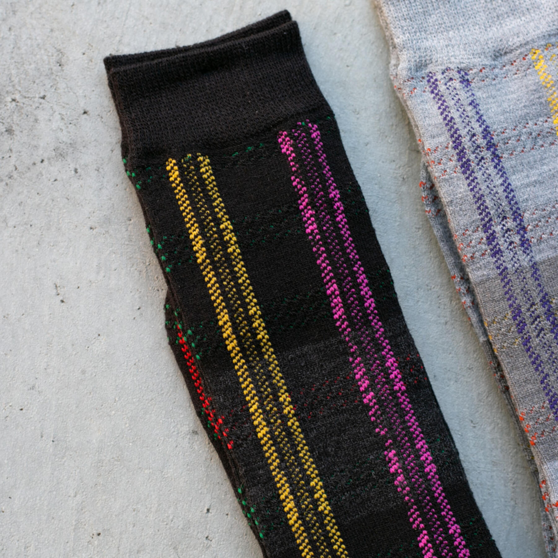 gustin japan color block stripe sock 3 pack