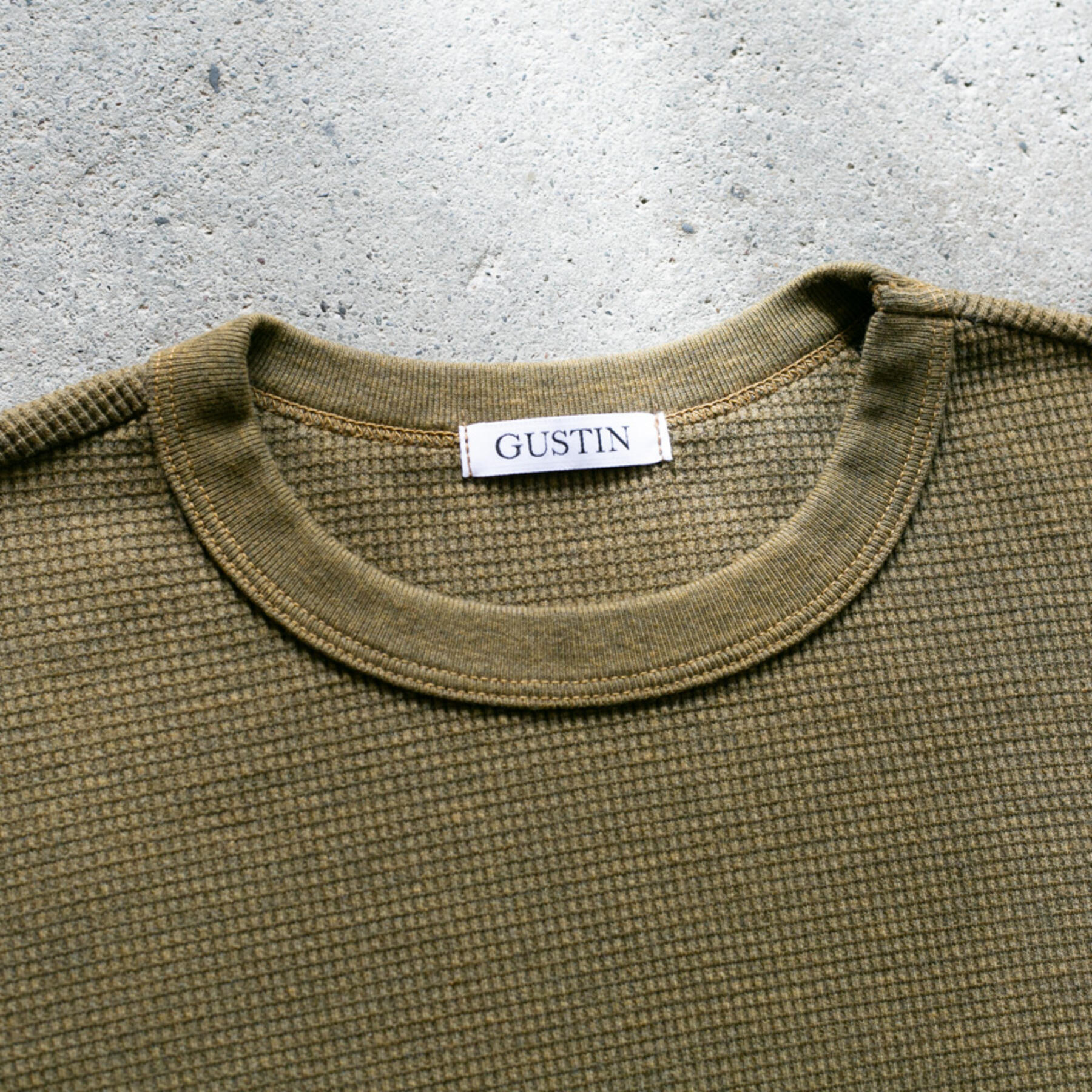 gustin waffle crewneck 3 pack - forest collection