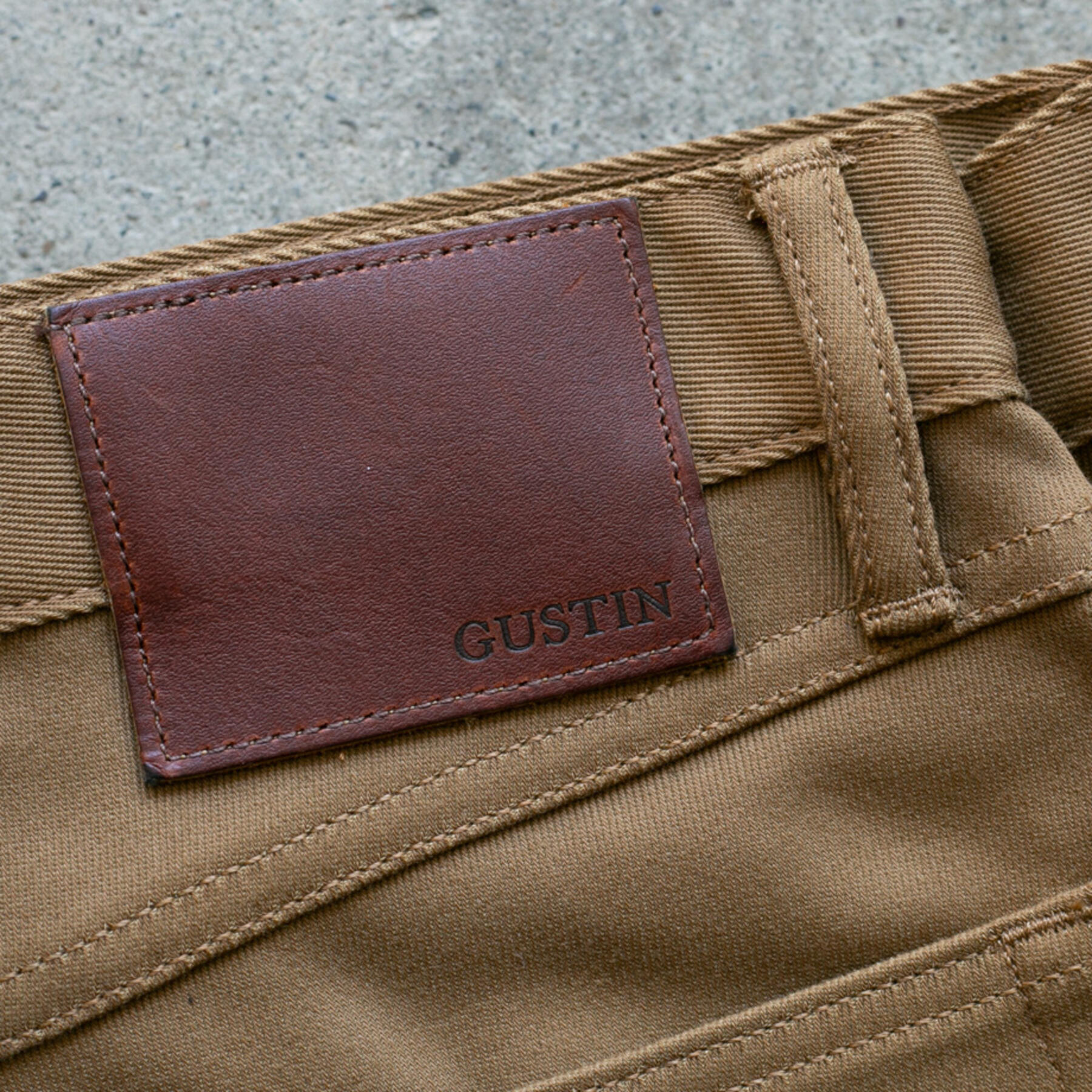 gustin #194 us navy repro kersey - gold khaki