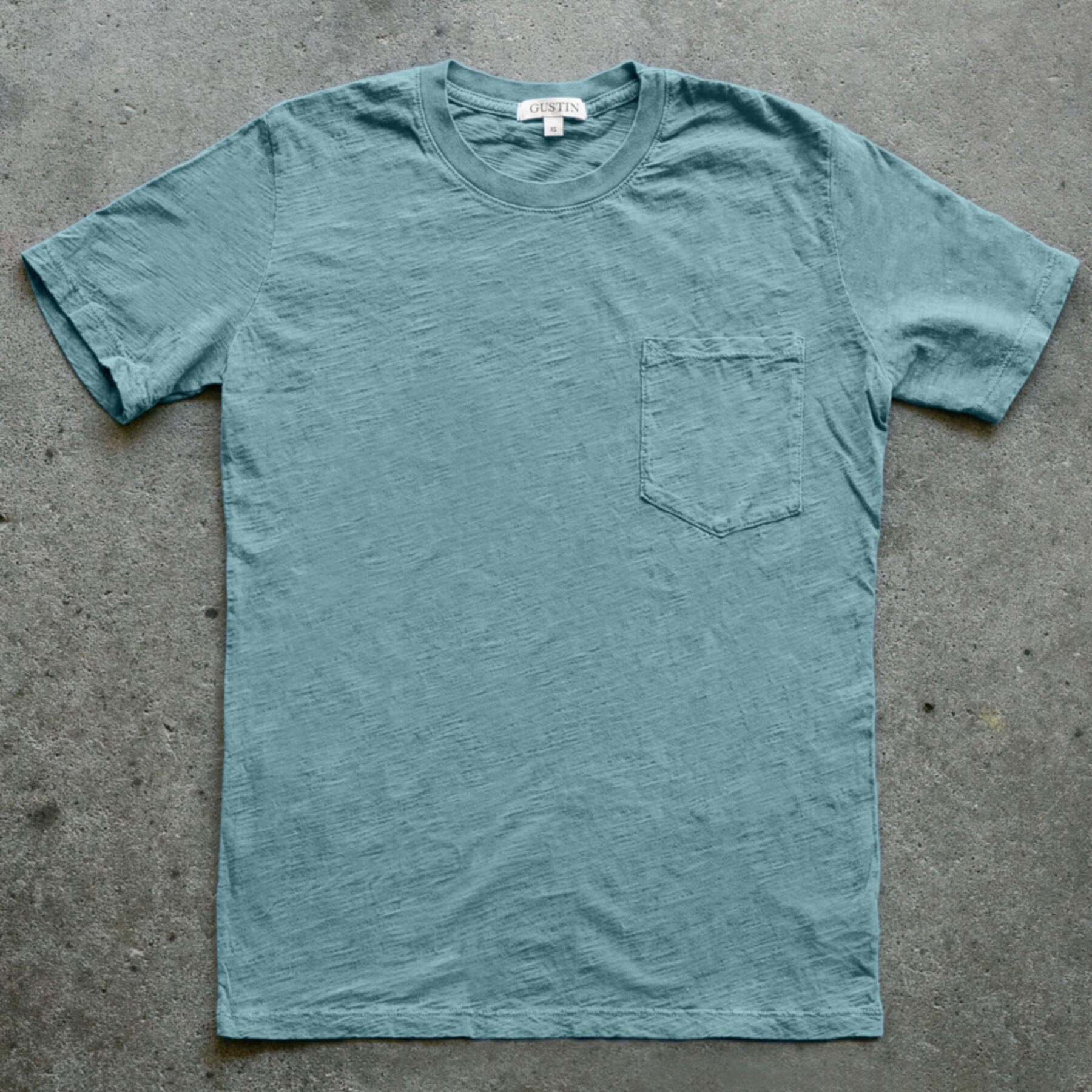 gustin slub pocket t-shirt 2 pack (seagreen)