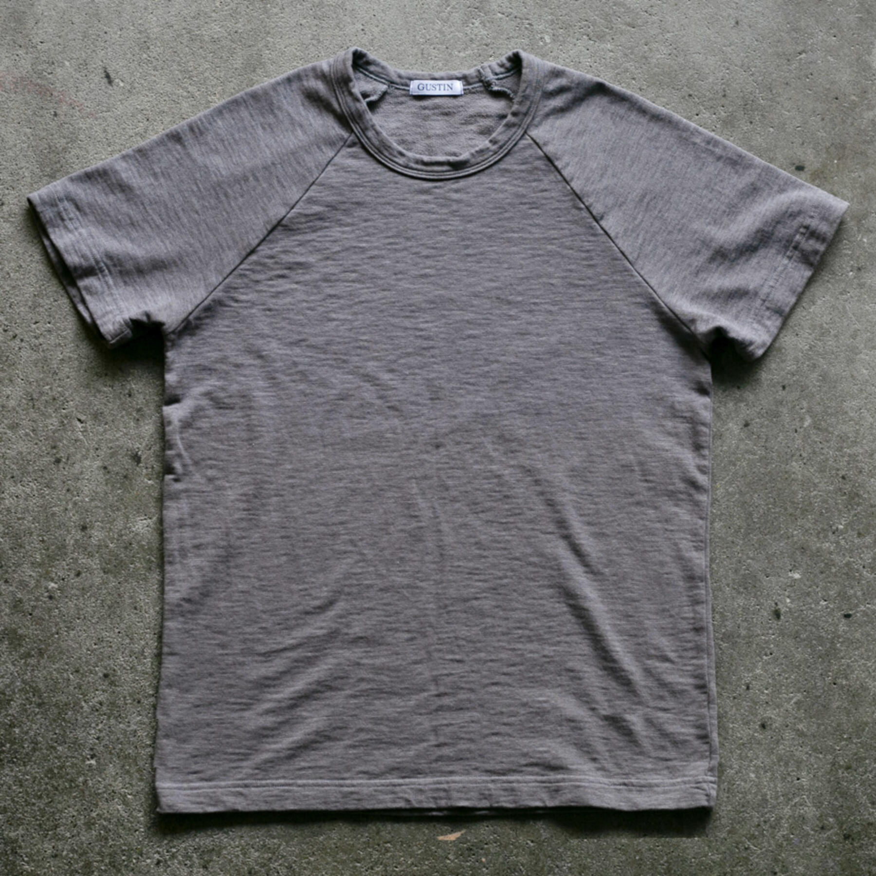 gustin japan raglan t-shirt - stone