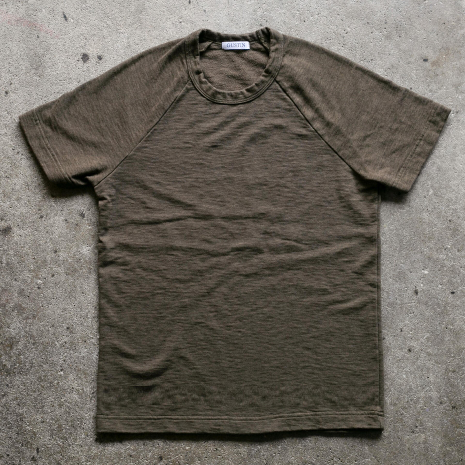 gustin japan raglan t-shirt - olive