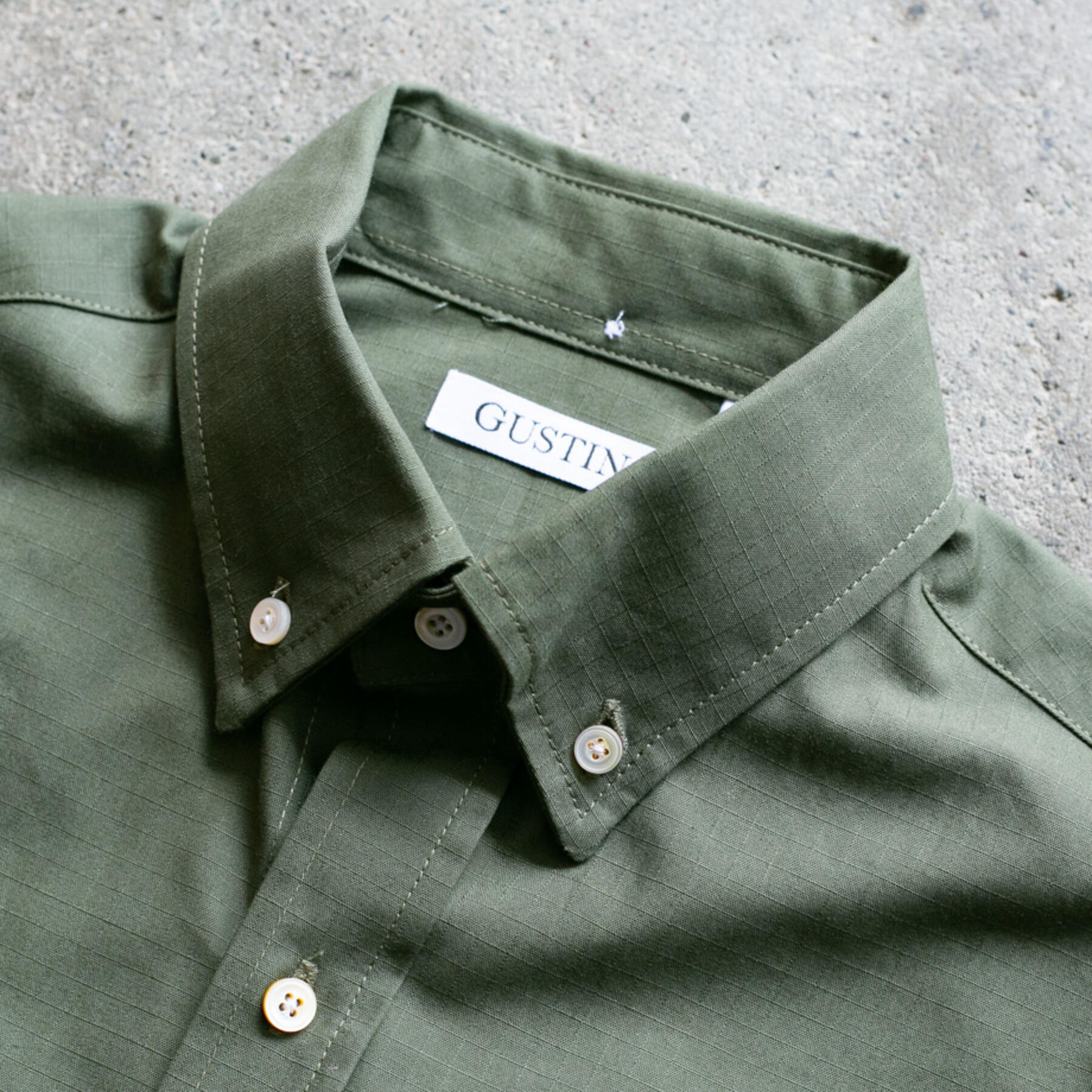 gustin #518 japan ripstop - olive