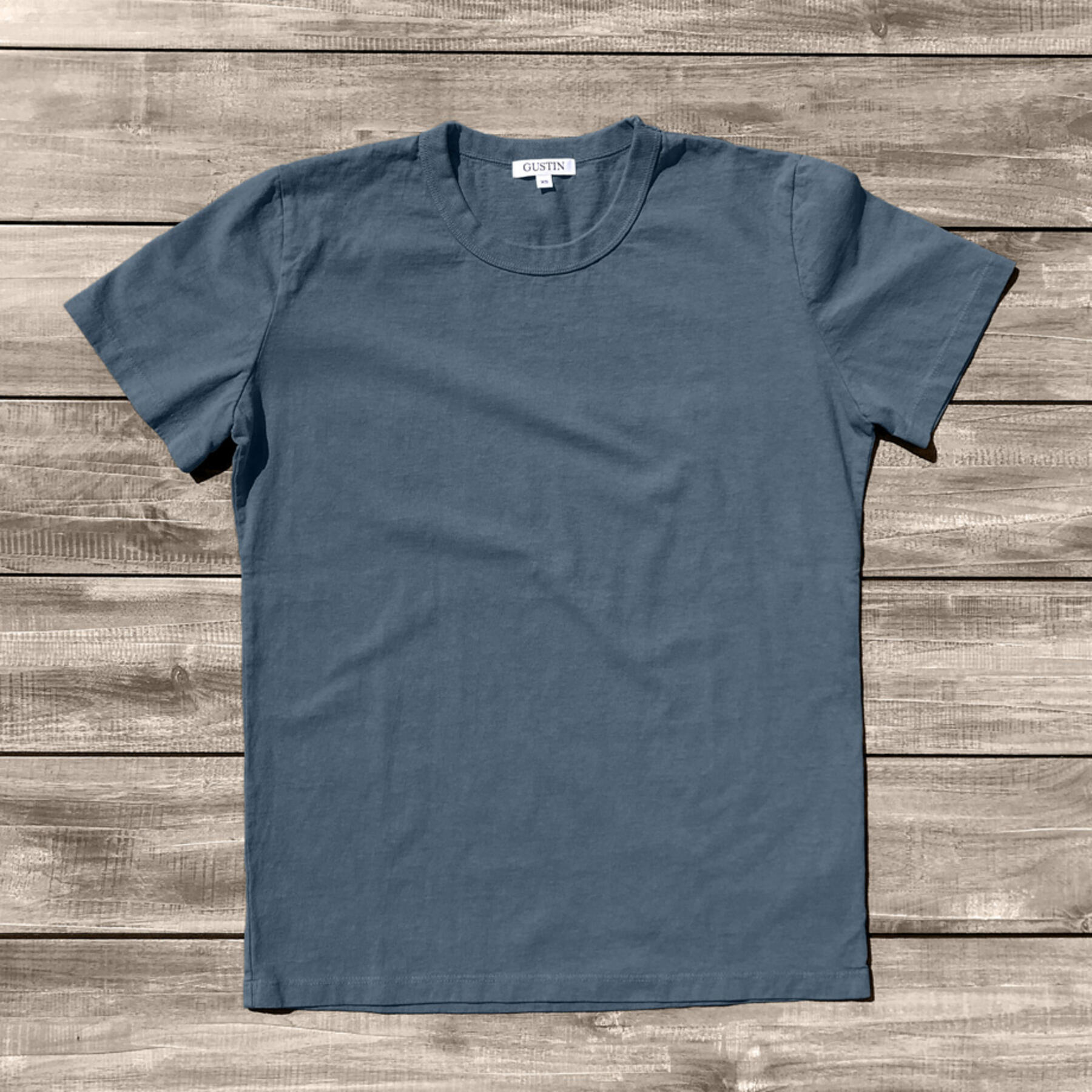 gustin heavyweight t-shirt earth fade collection (turtle moss, highlands moss, slate blue)