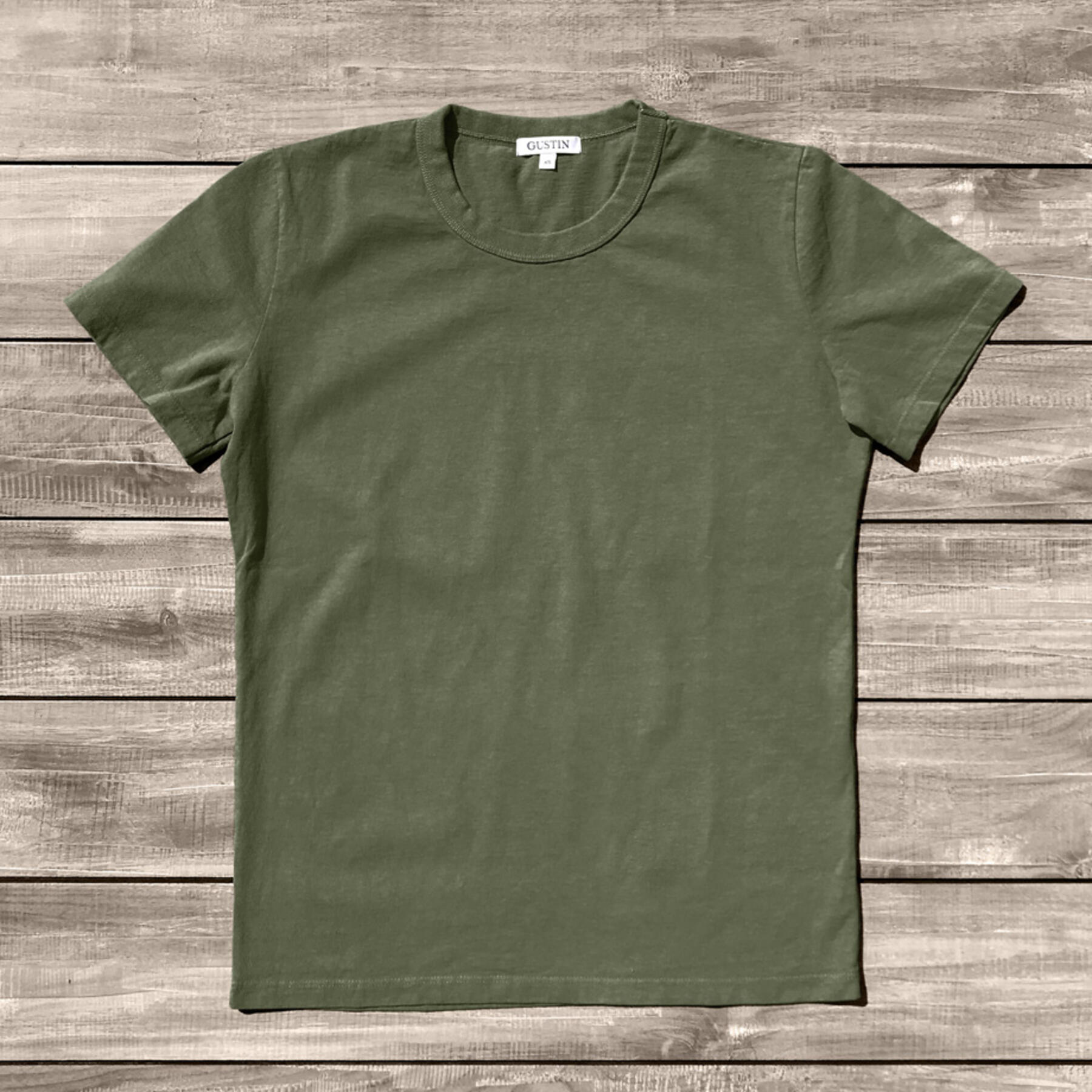 gustin heavyweight pigment dye t-shirt 2 pack (highlands moss)