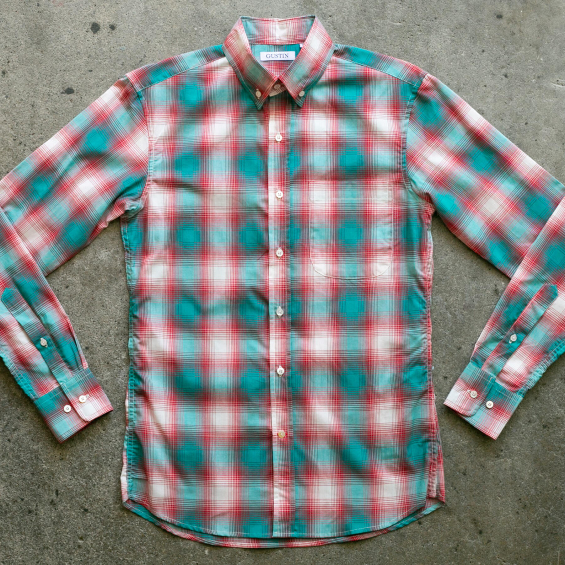 gustin #970 50's plaid - teal berry