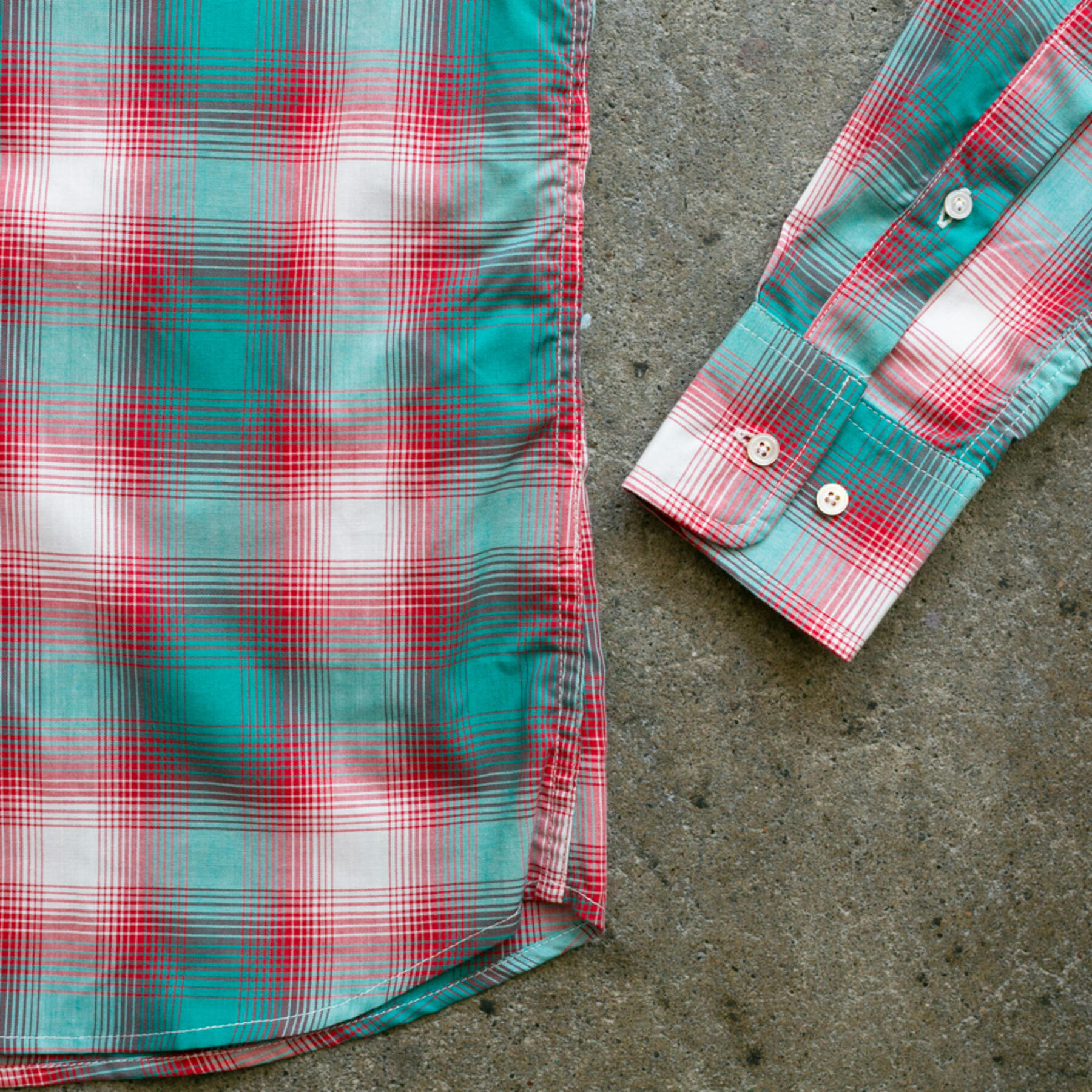 gustin #970 50's plaid - teal berry