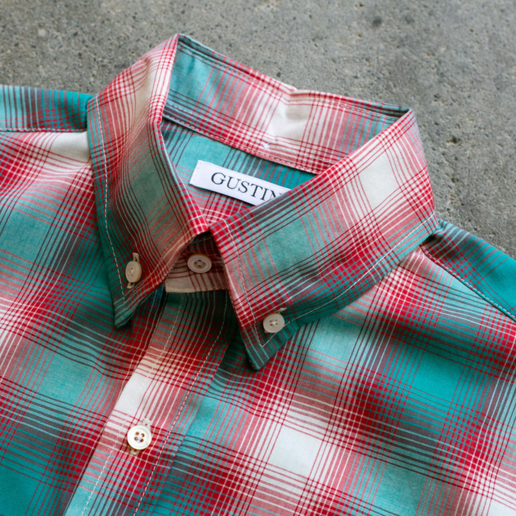 gustin #970 50's plaid - teal berry