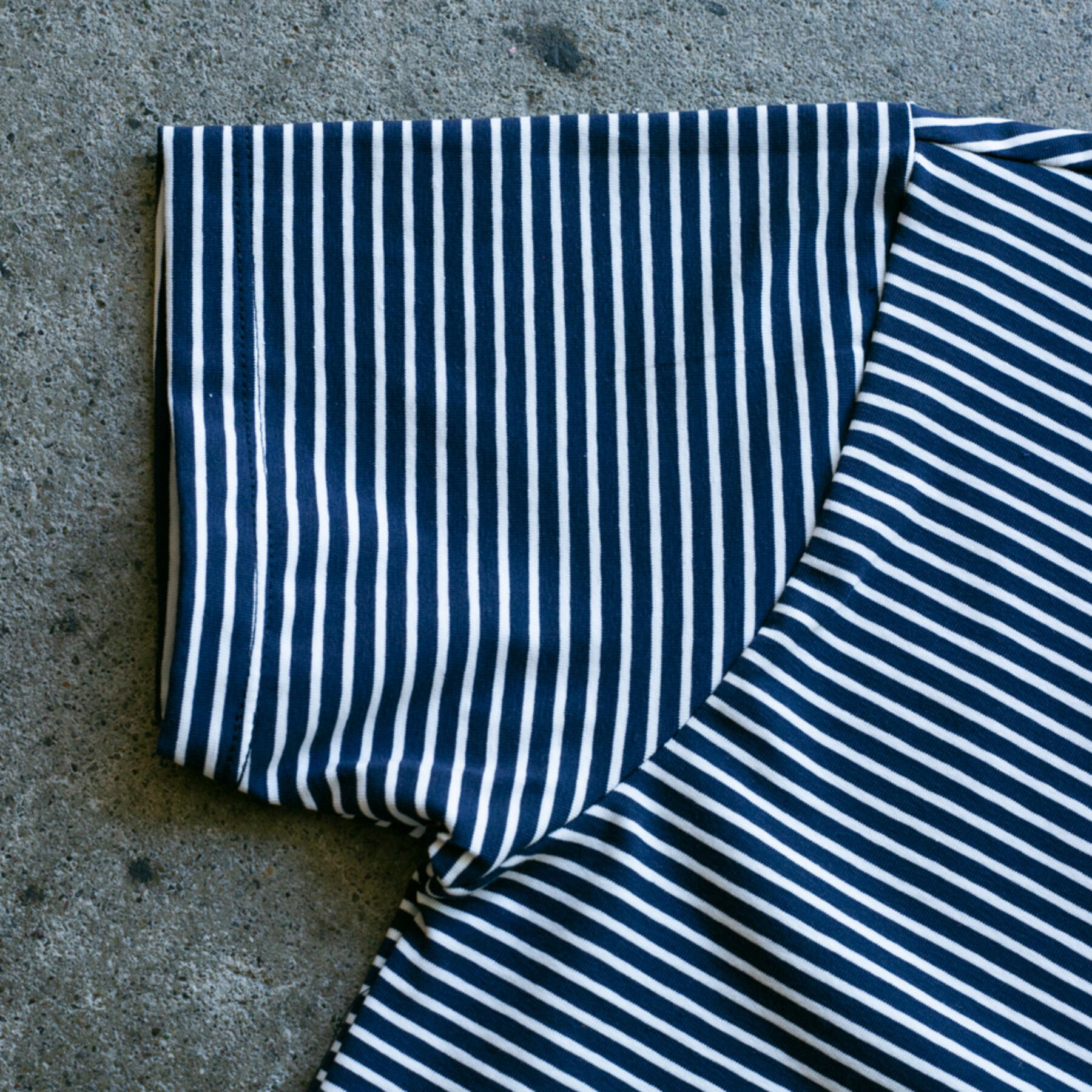 gustin nautical stripe polo - navyxwhite