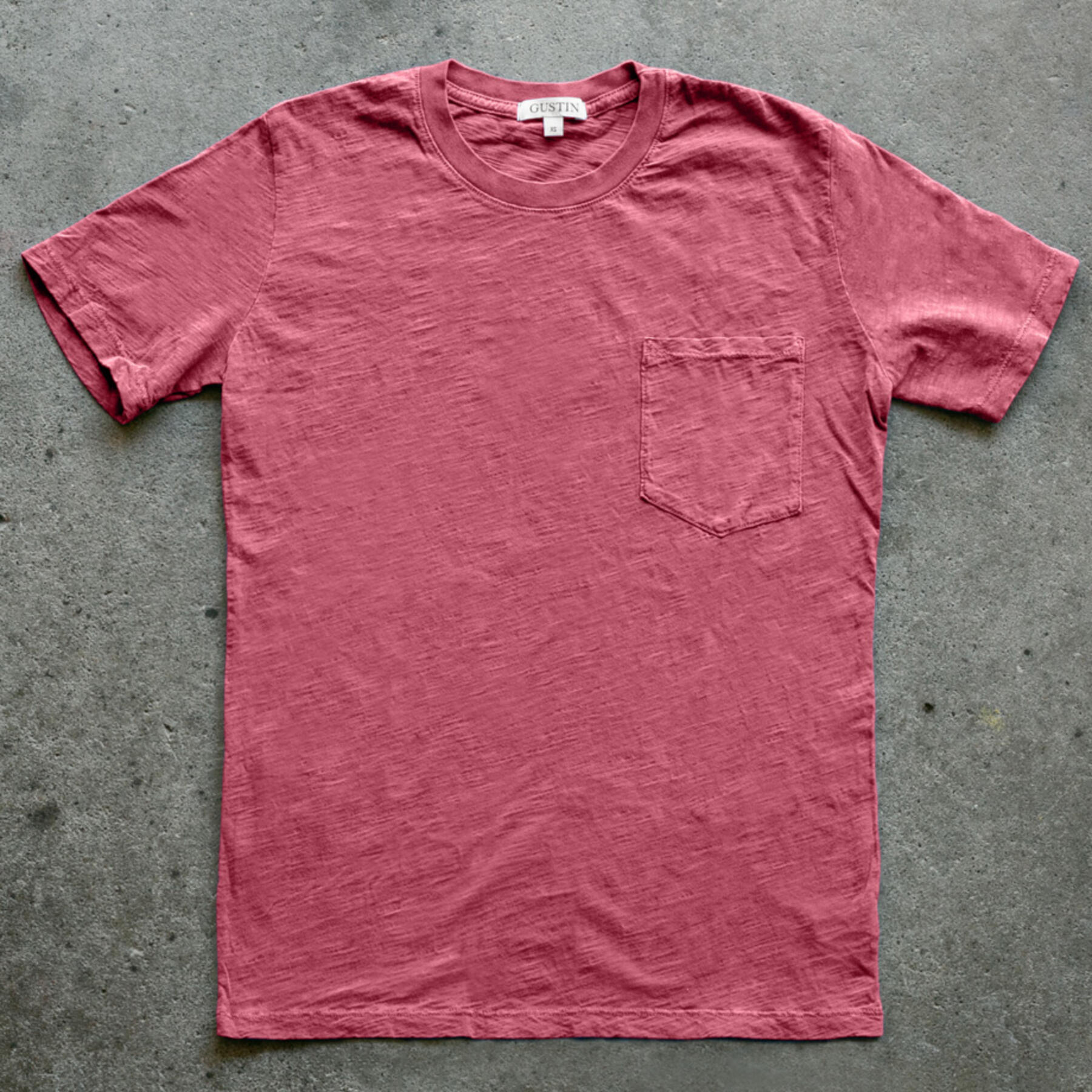 gustin slub pocket t-shirt 2 pack - faded rose