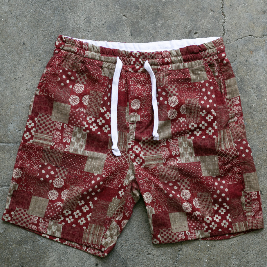 NODZOKU✖︎KOOI PATCHWORK BOTANICAL SHORTS PATCHWORK BOTANICAL SHORTS -2.COLOR- | IN ONLINE STORE