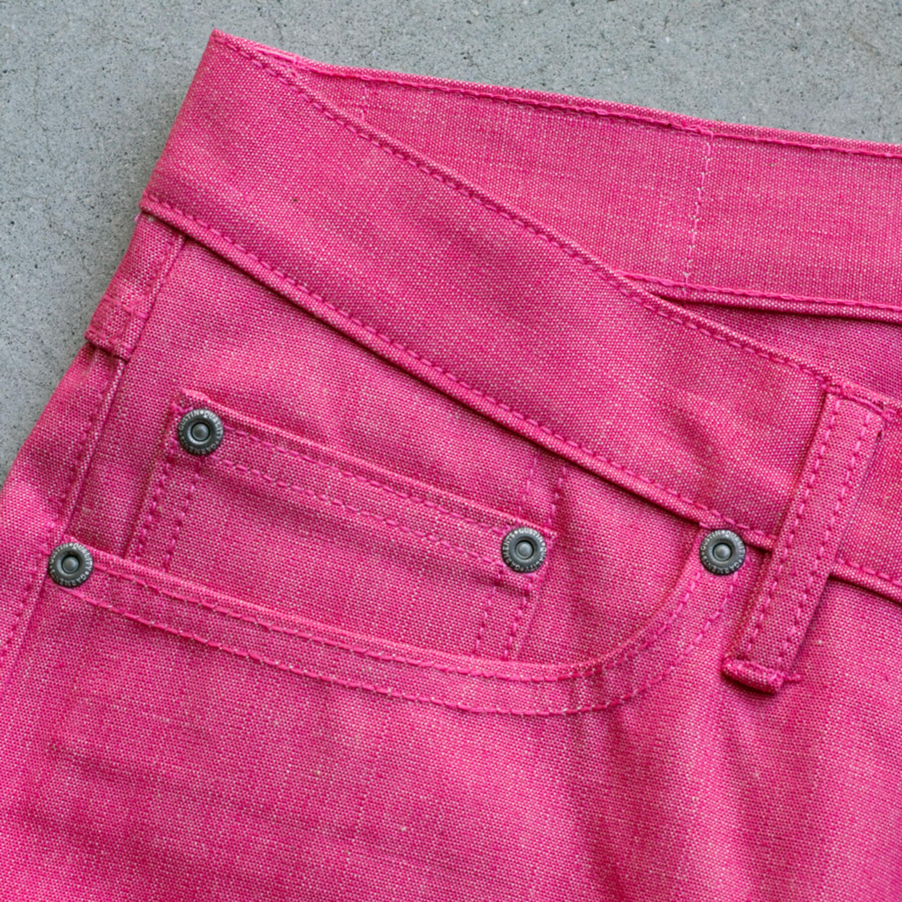 gustin #348 pink selvedge chambray