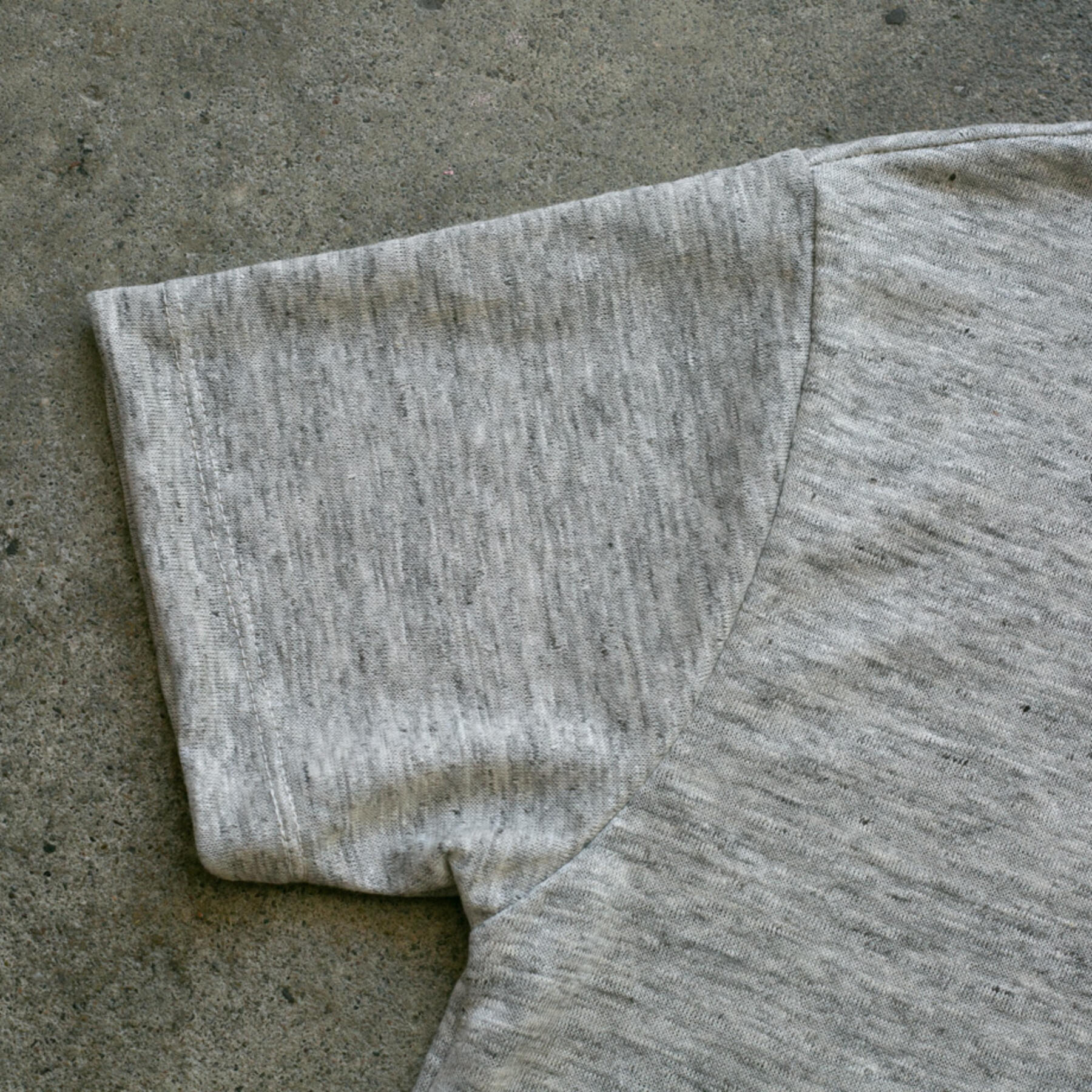 gustin japan pure linen jersey polo - heather oatmeal